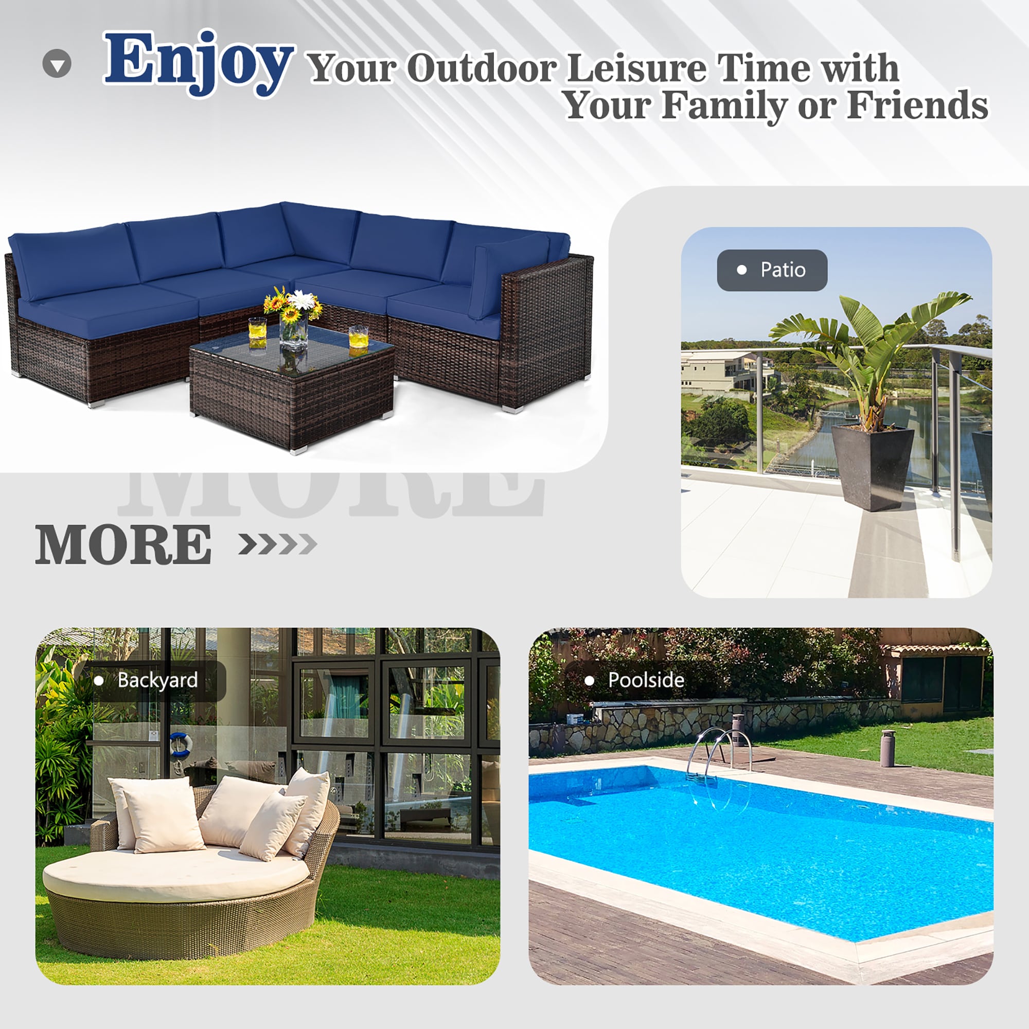 Costway LWS00021 Patio-Conversation-Sets - View #4