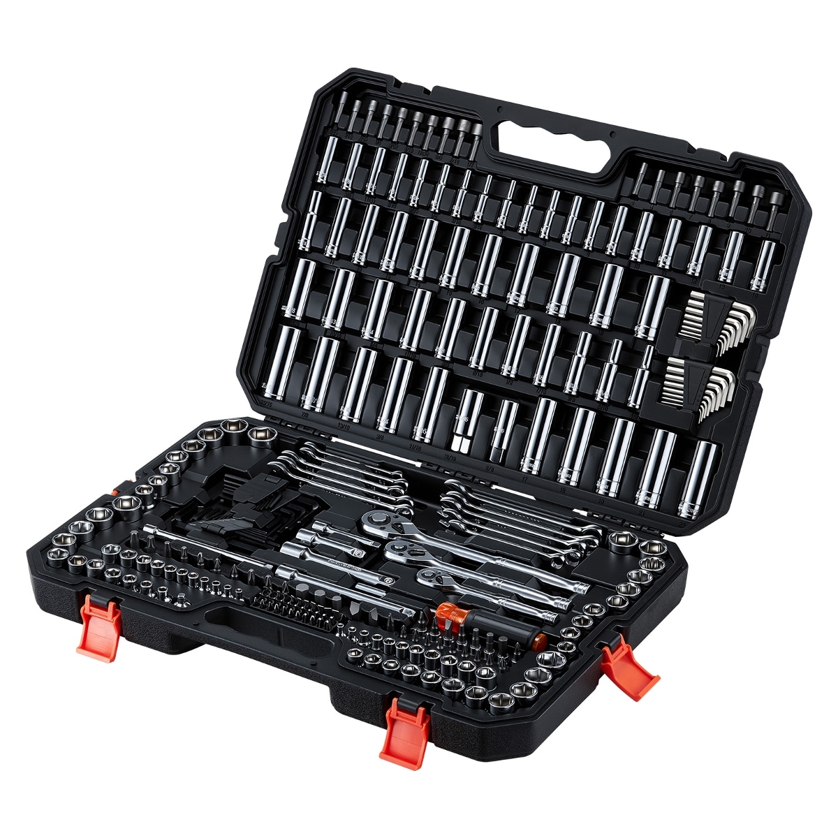 Tooliom Mechanics Tool Set 253-Piece SAE Metric Socket Set With Storage Case For Automotive Repair #T3342P544930