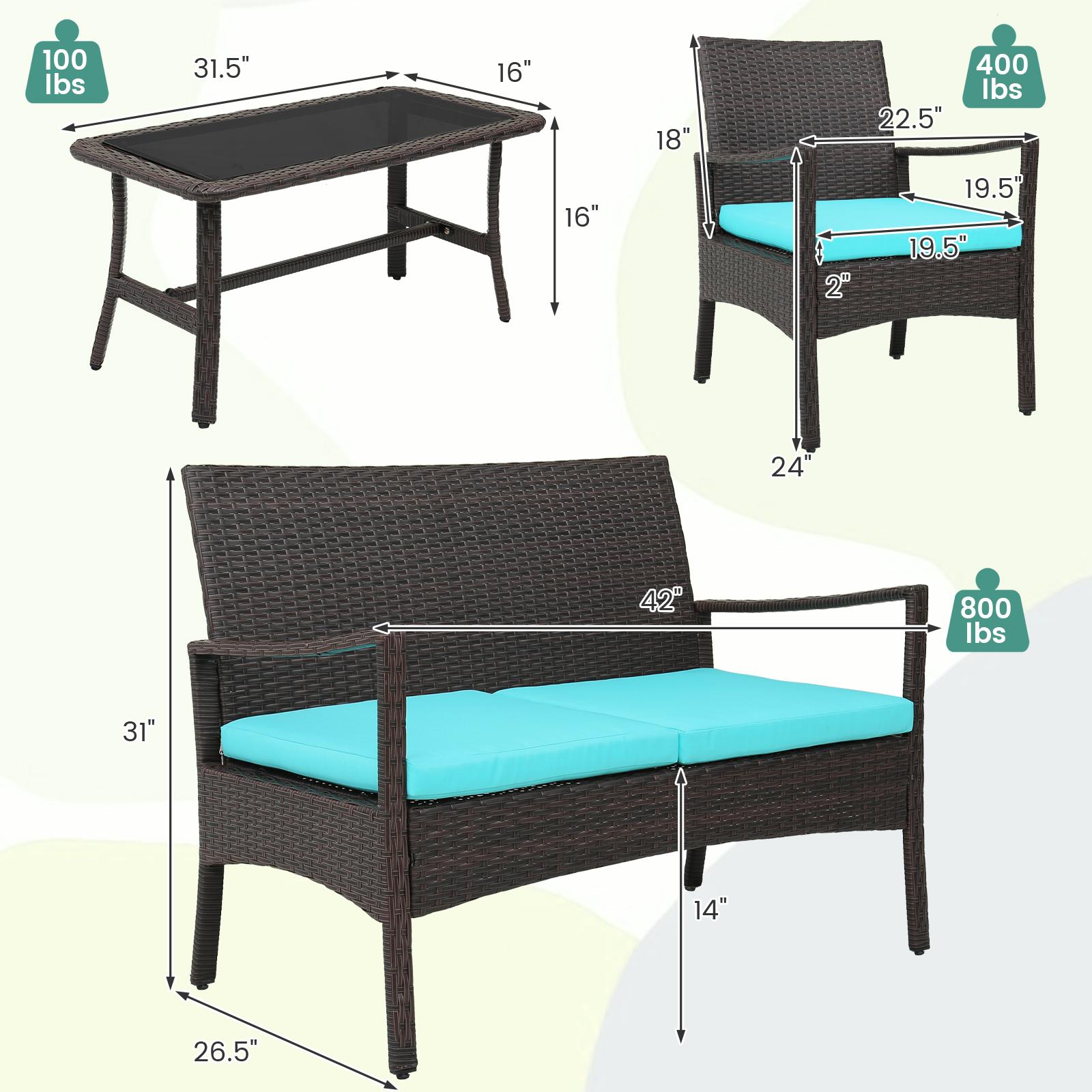 BABOOM BOM-70954TU-CO Patio-Conversation-Sets - View #5