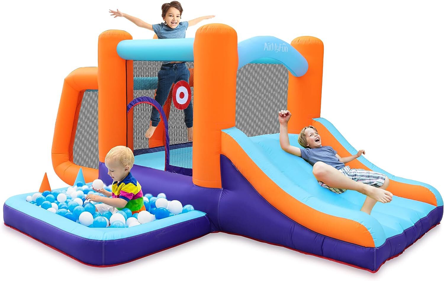 Slide Included 112.56-Inch-Wide Bounce Houses at Lowes.com