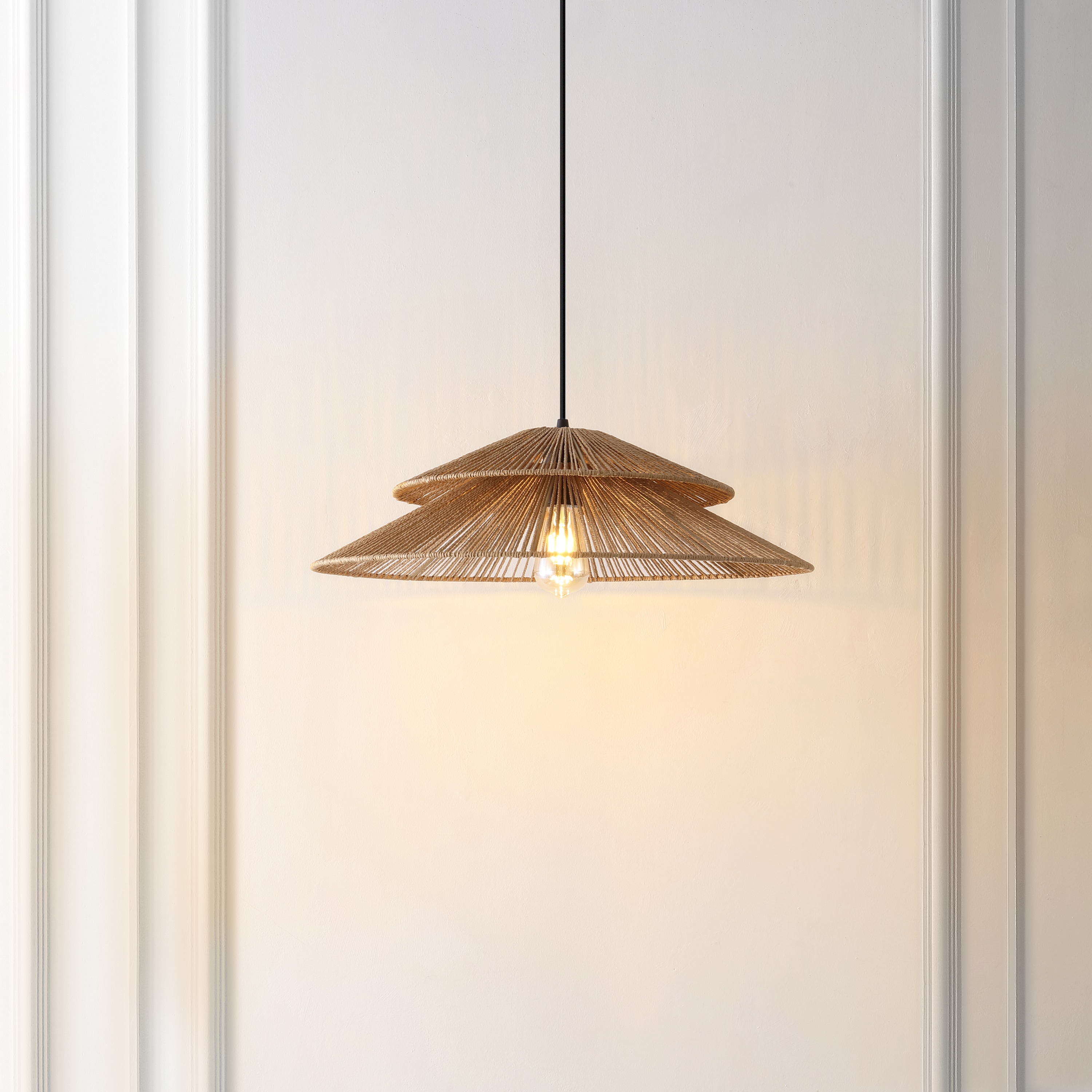 Safavieh PND4175A 23-in W x 67.75-in H Metal Pendant Abstract Wall accent