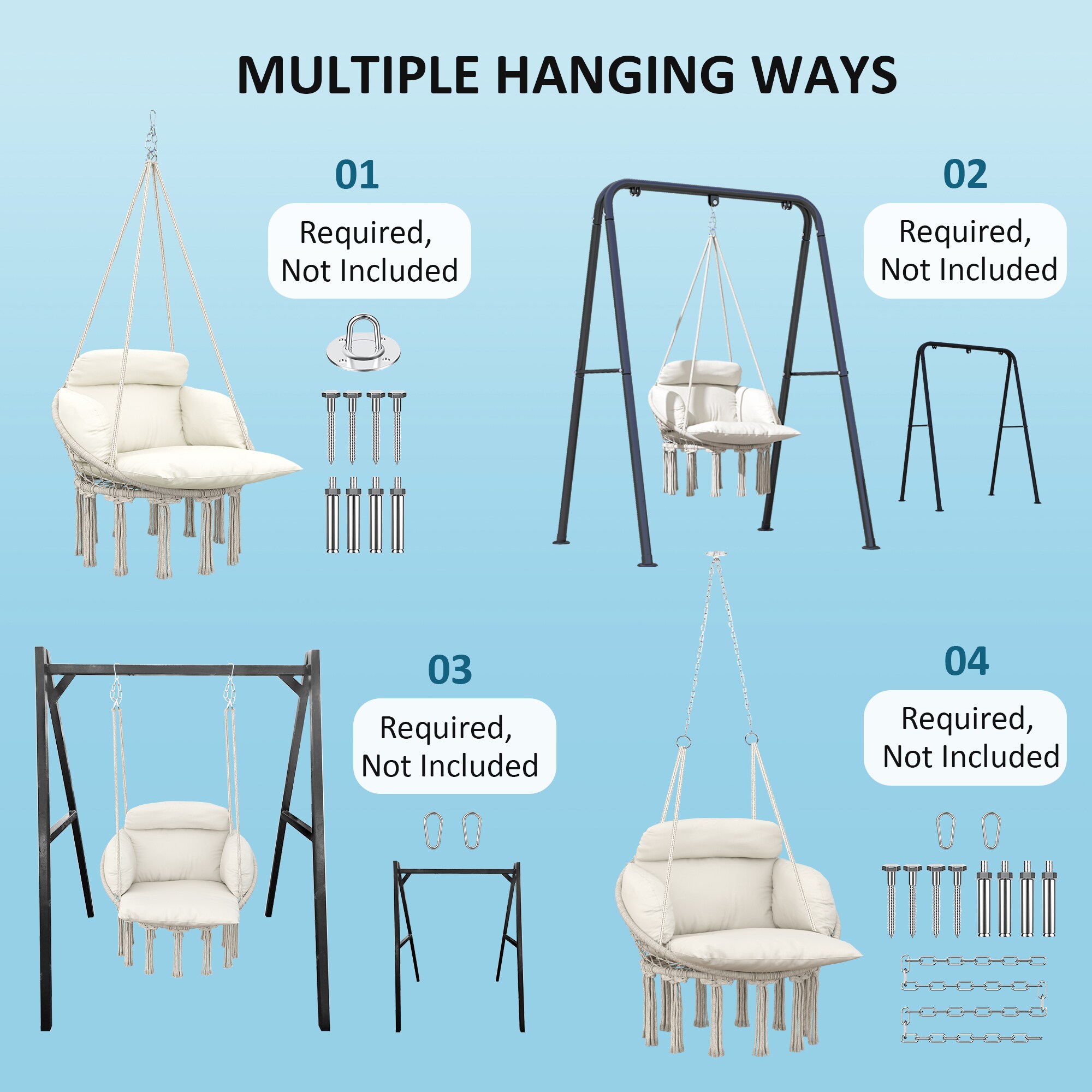 Outsunny 84A-357V00CW hammocks - View #7
