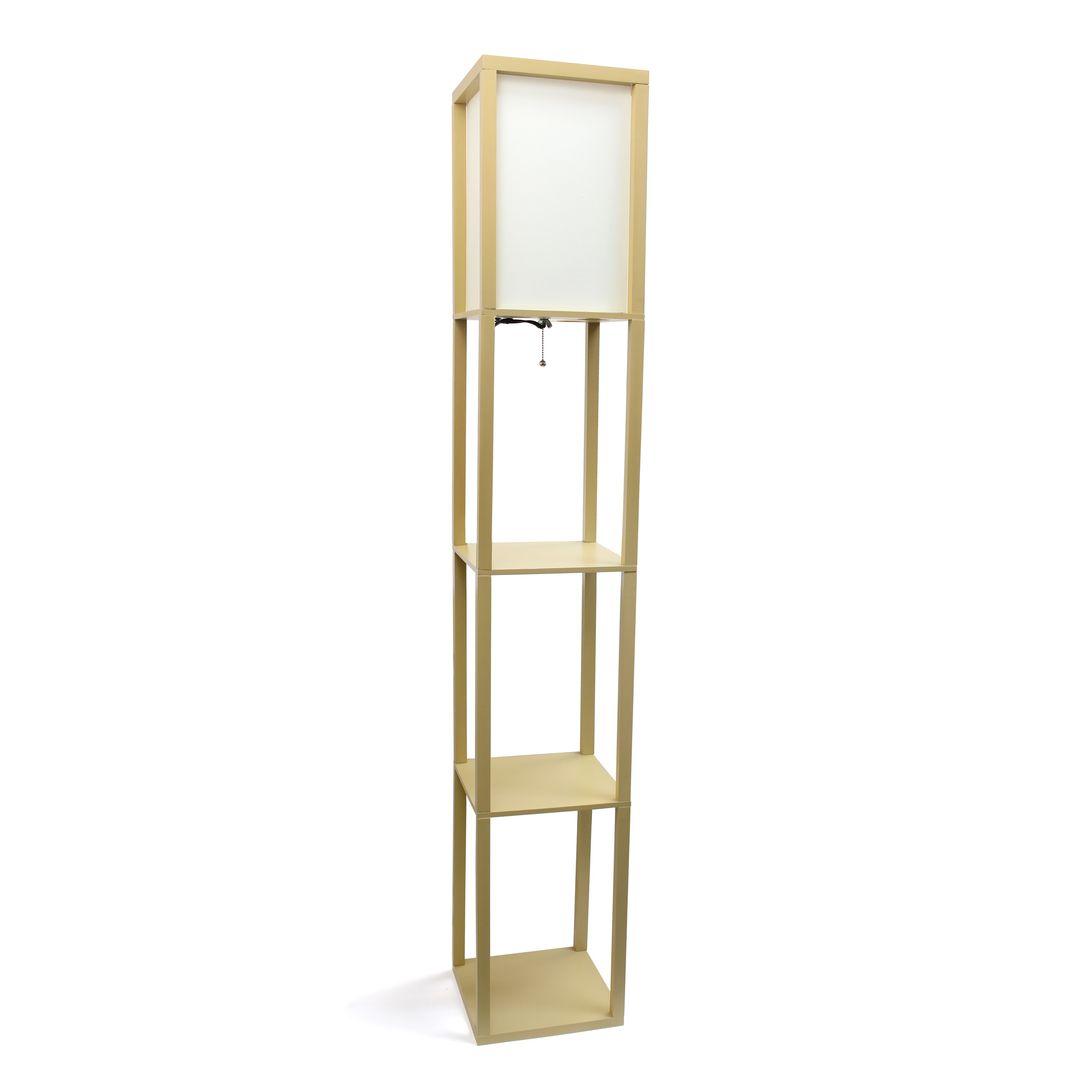 Lalia Home LHF-3004-TN Classix 62.50-in Tan Shaded floor lamp Floor Lamp with Linen Shade