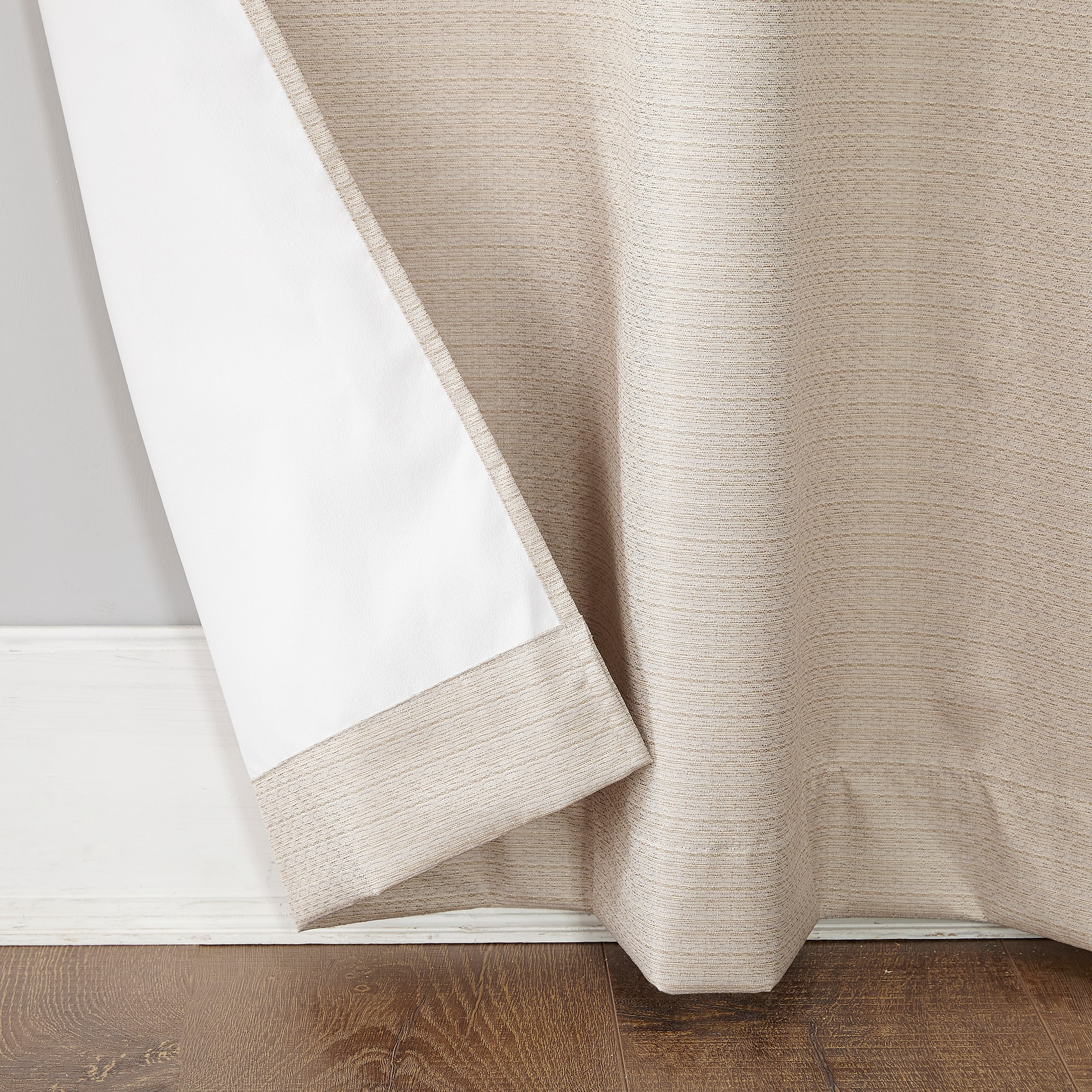 Linen Flax Thermal Blackout Grommet Curtain Panel