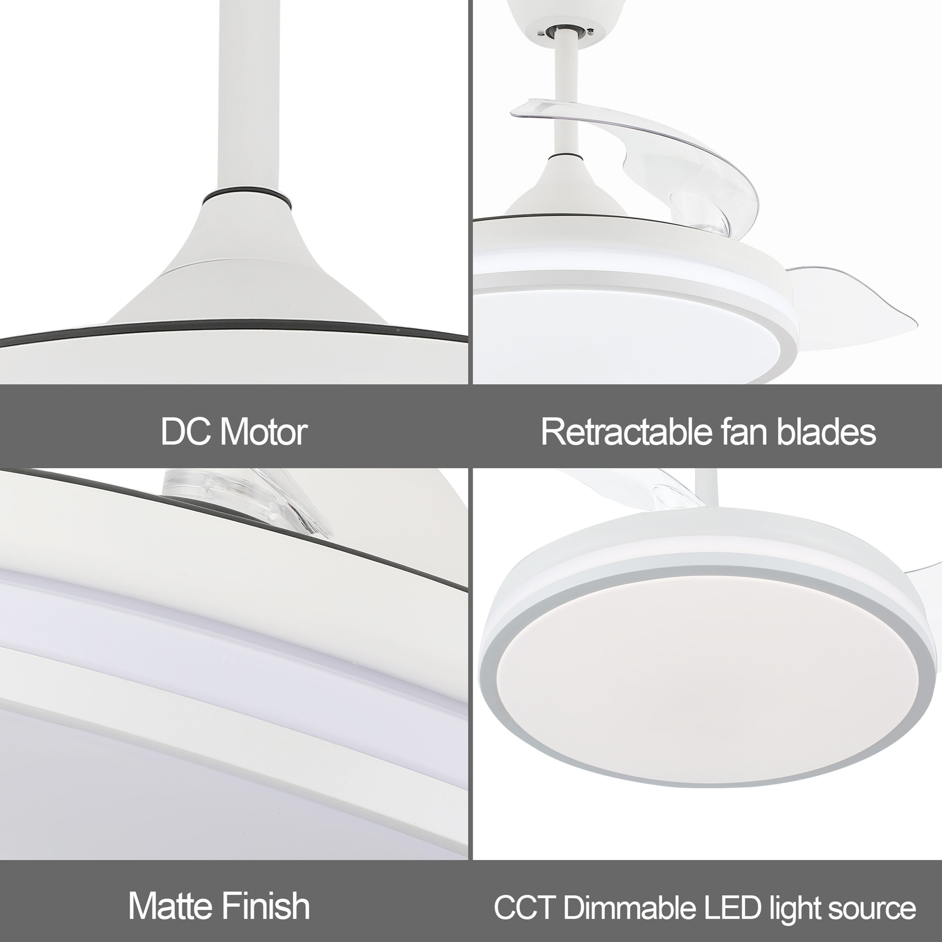 Oaks Decor DC4260-W Ceiling-Fans - View #3
