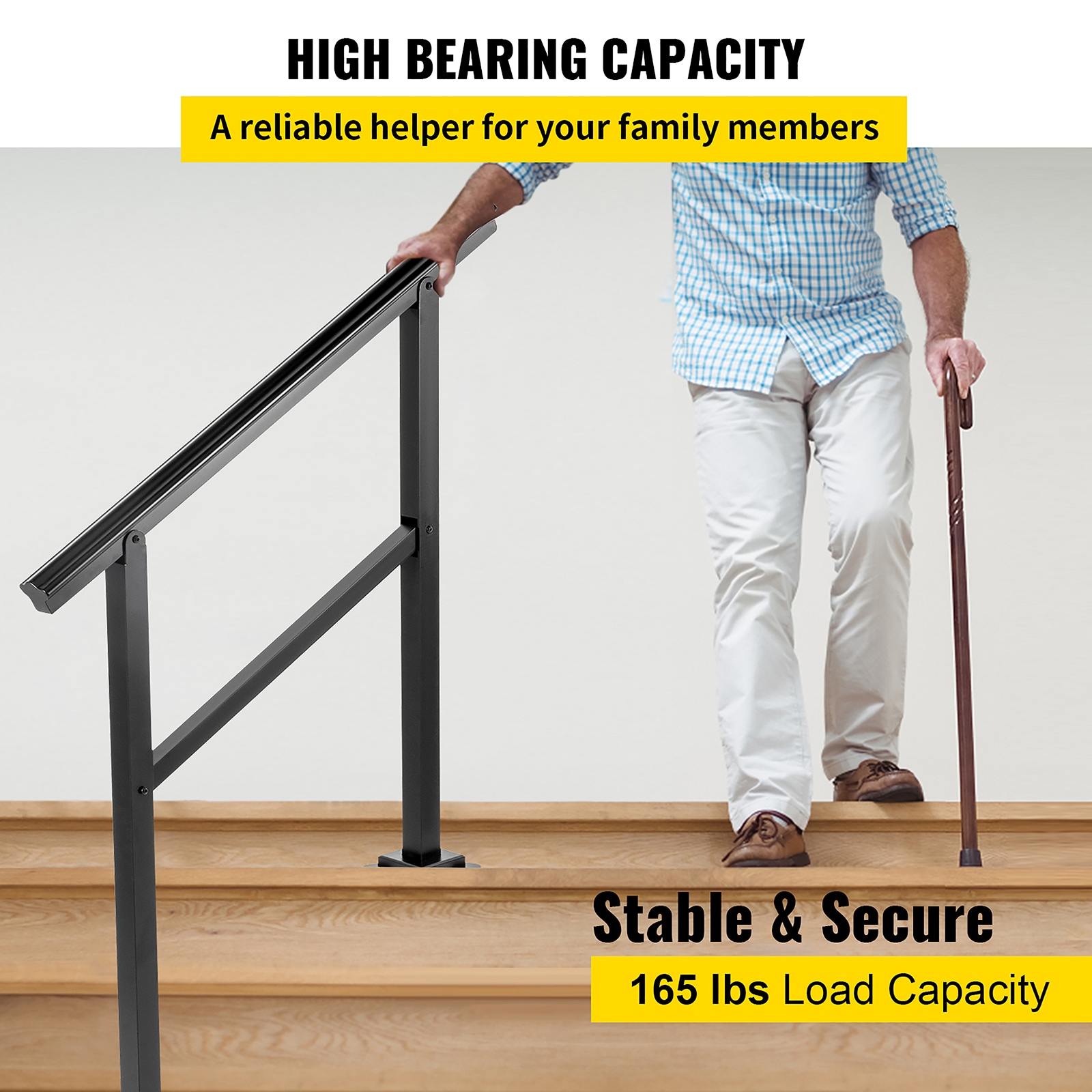 VEVOR TFDGLZHS3FTWRZMM5V0 Interior-Stairpart-Railing - View #5