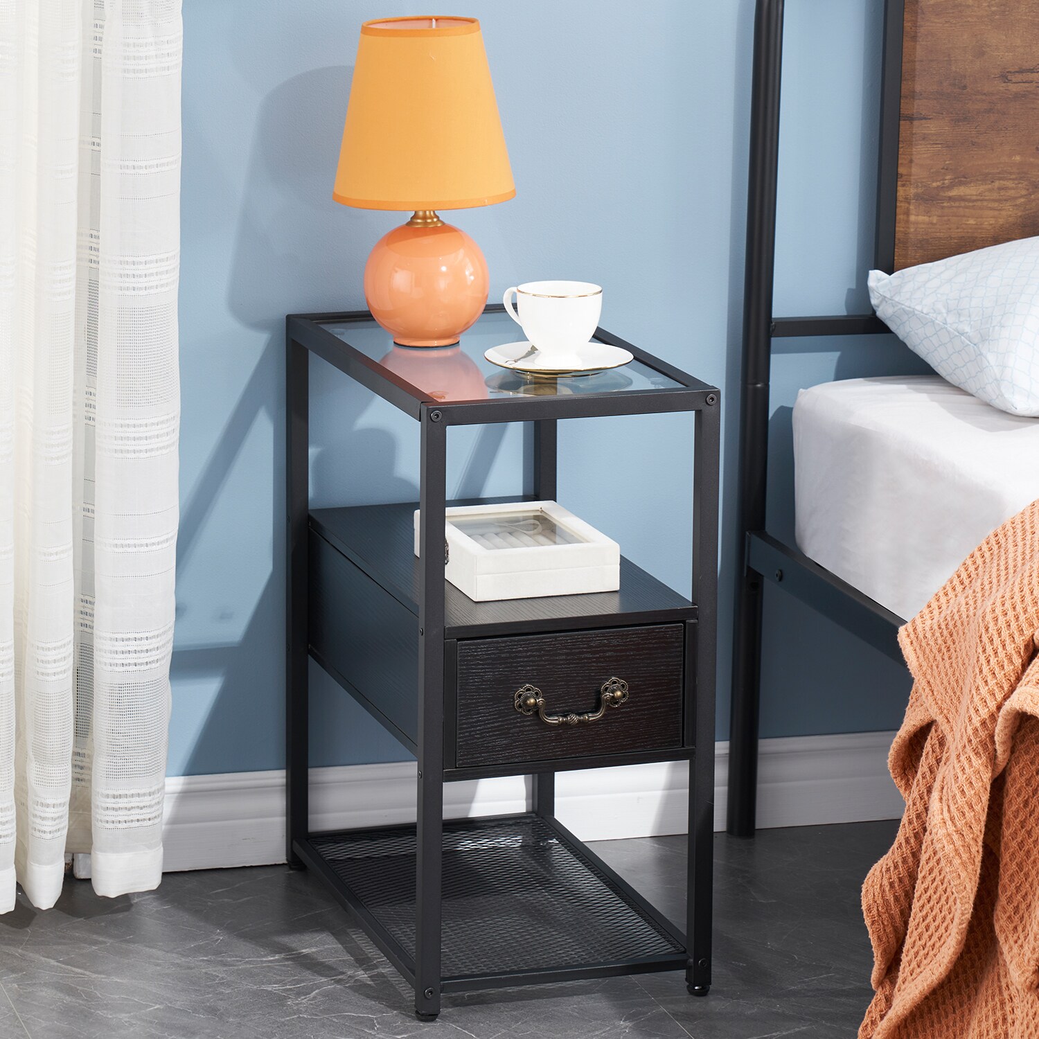Vecelo LOE-XF-NT01-BLK nightstands - View #7