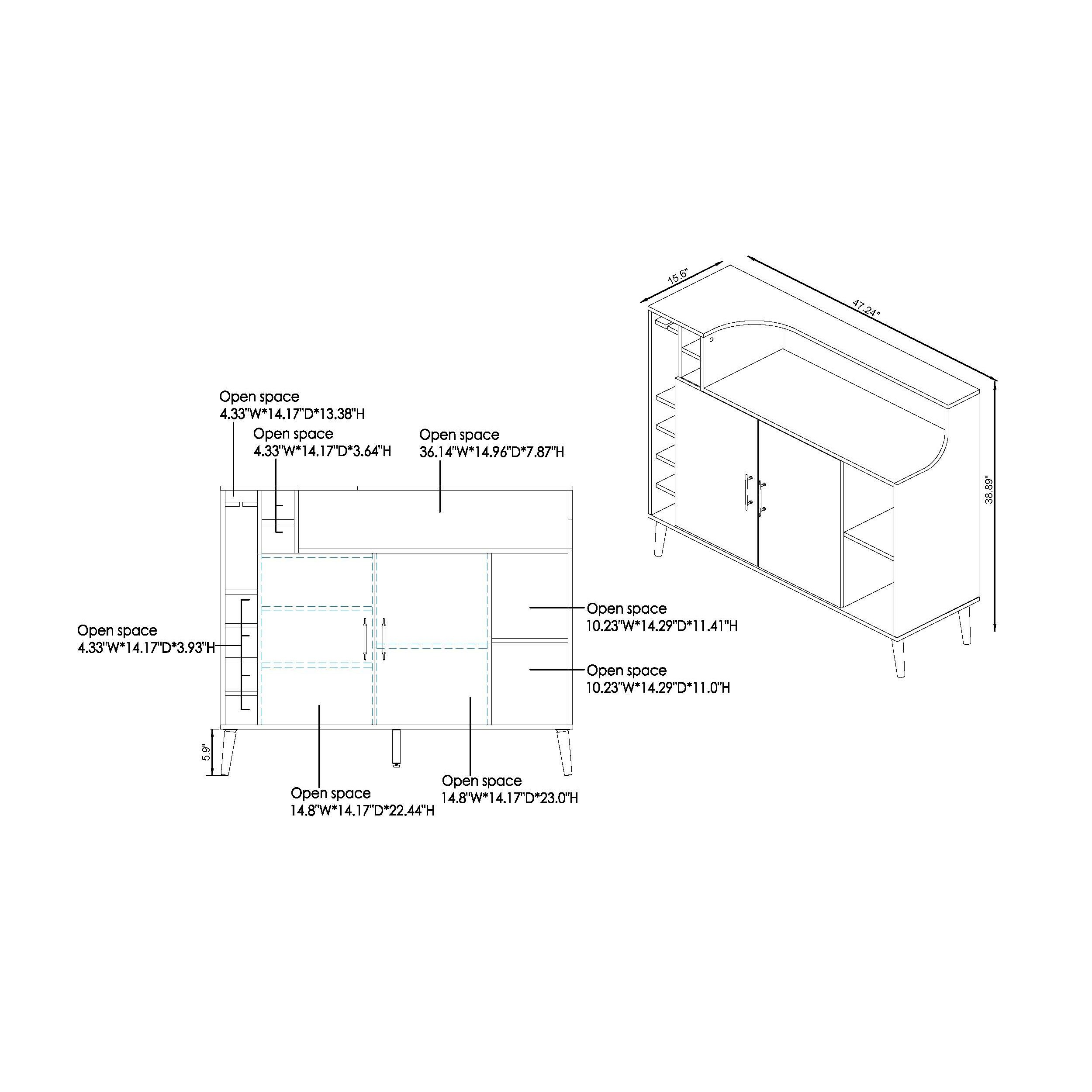 Furniture of America FGI-1876C2 Dining-Kitchen-Storarge - View #7