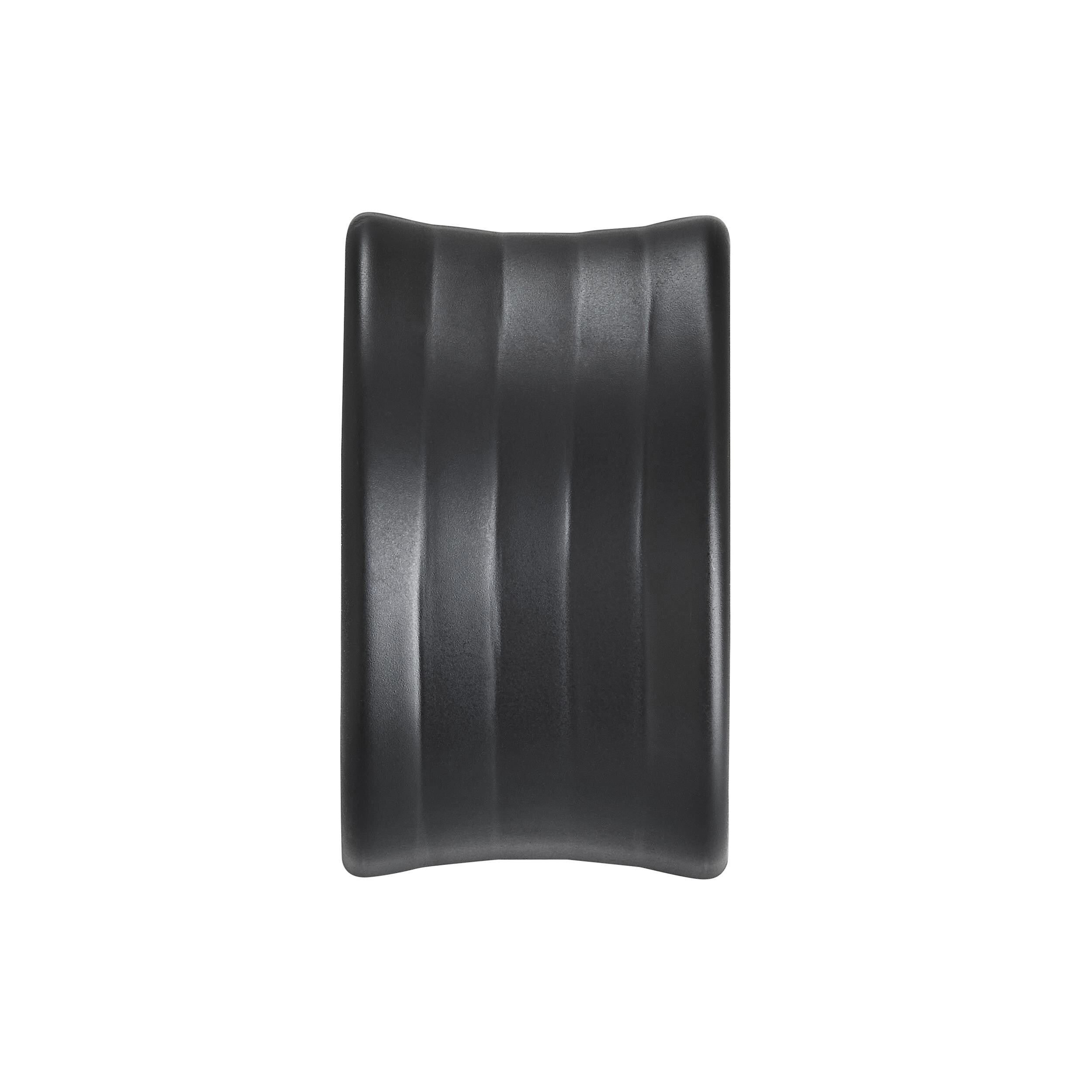 Matte Black Concentric Finger Pull with Mounting Hardware