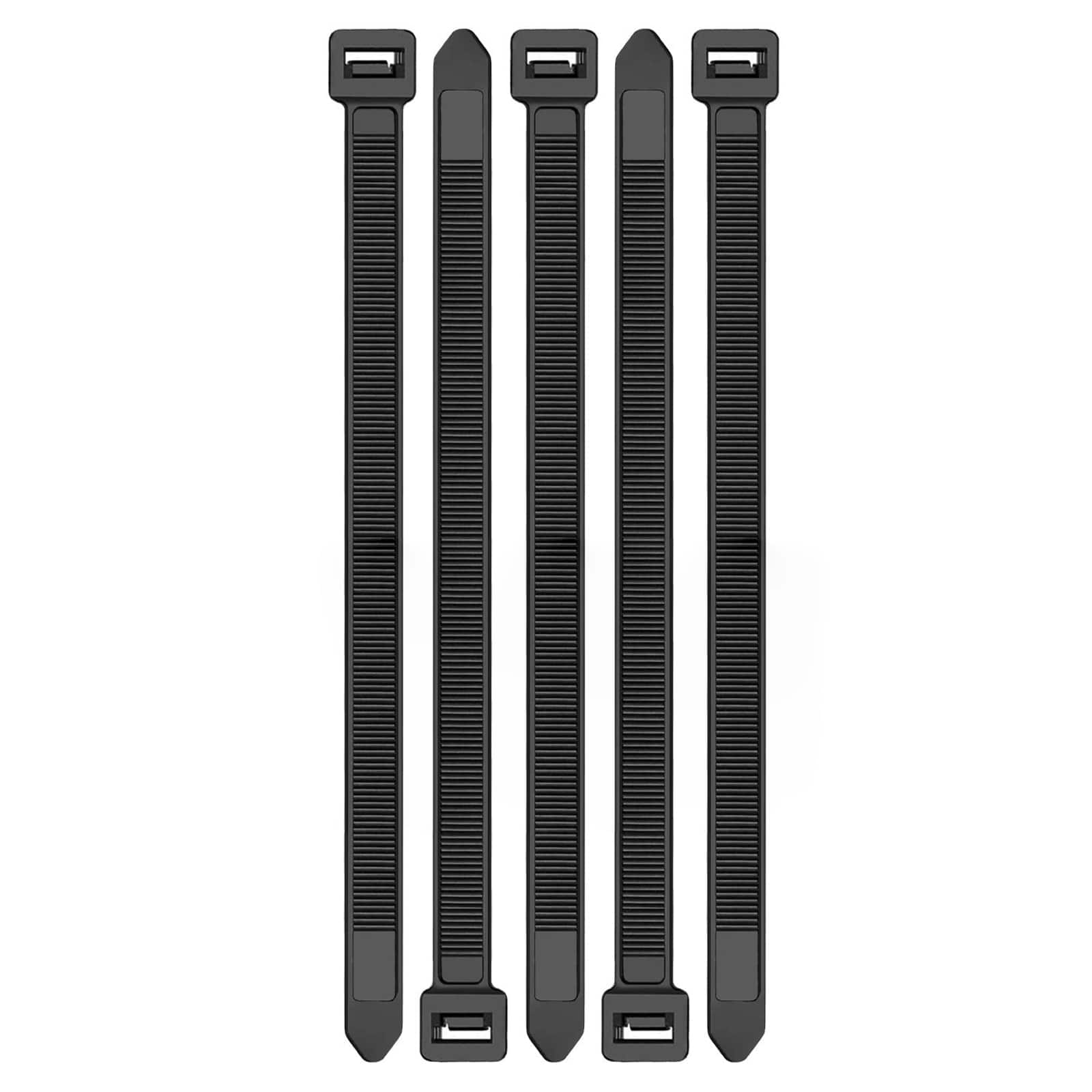 Etokfoks Heavy Duty 12 Inch Black Cable Ties with 120 Pounds Tensile Strength for Indoor Outdoor Use 100 Pieces #EFT1020Z03