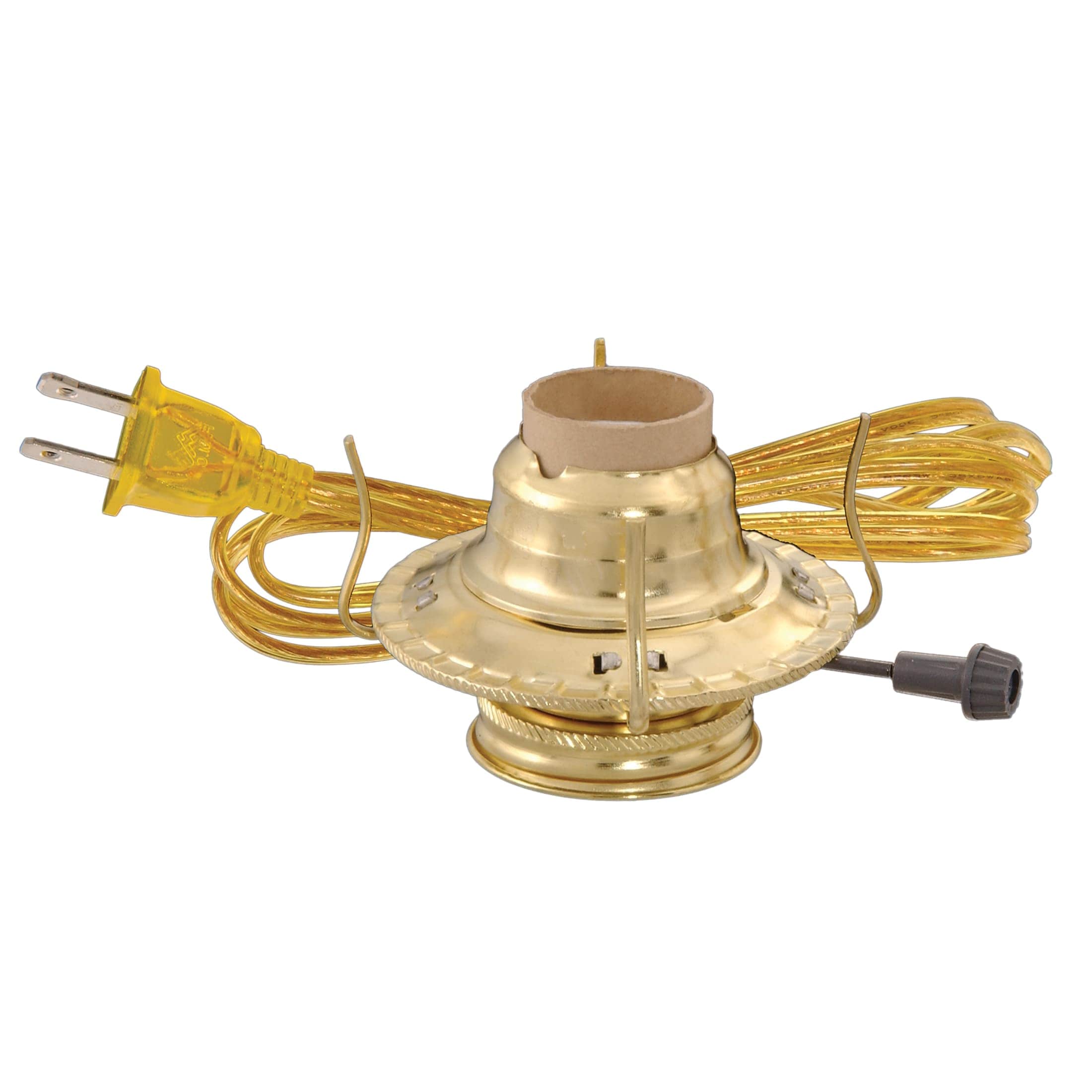 Lehman's Lehmans Oil to Electric Conversion Kit - B and P #2 Set Converts Oil  Lamp to Use Electricity - Goldtone in the Lamp Parts department at Lowes.com, image size:2200x2200