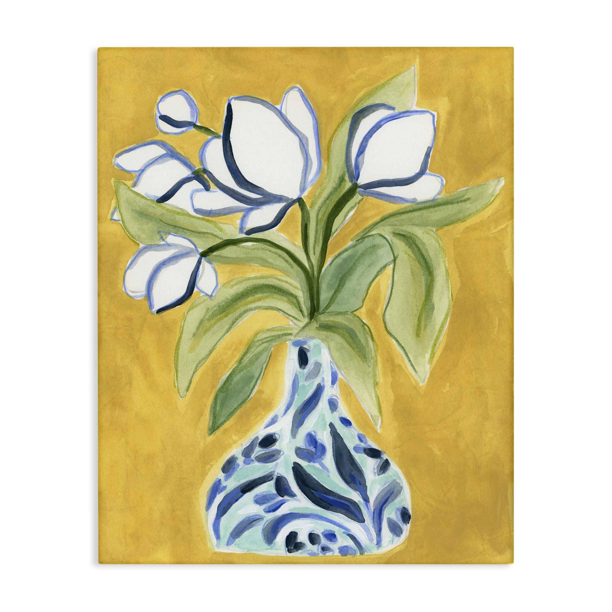 Stupell Industries BS-390-CN-36X48 Bright Tulips in Vase Canvas Wall Art By June Erica Vess 36 x 48