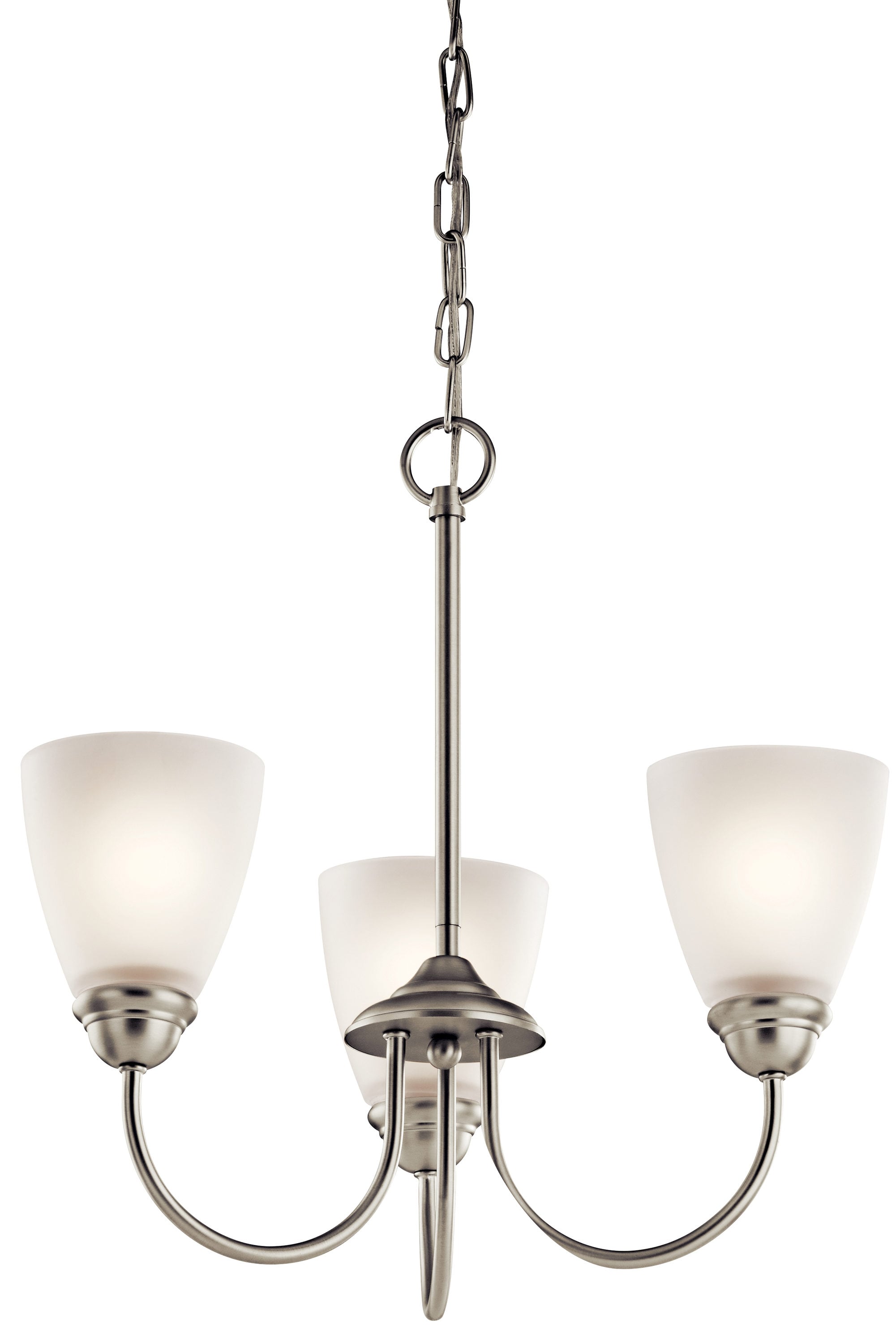 Kichler Jolie 3-Light Brushed Nickel Transitional Chandelier