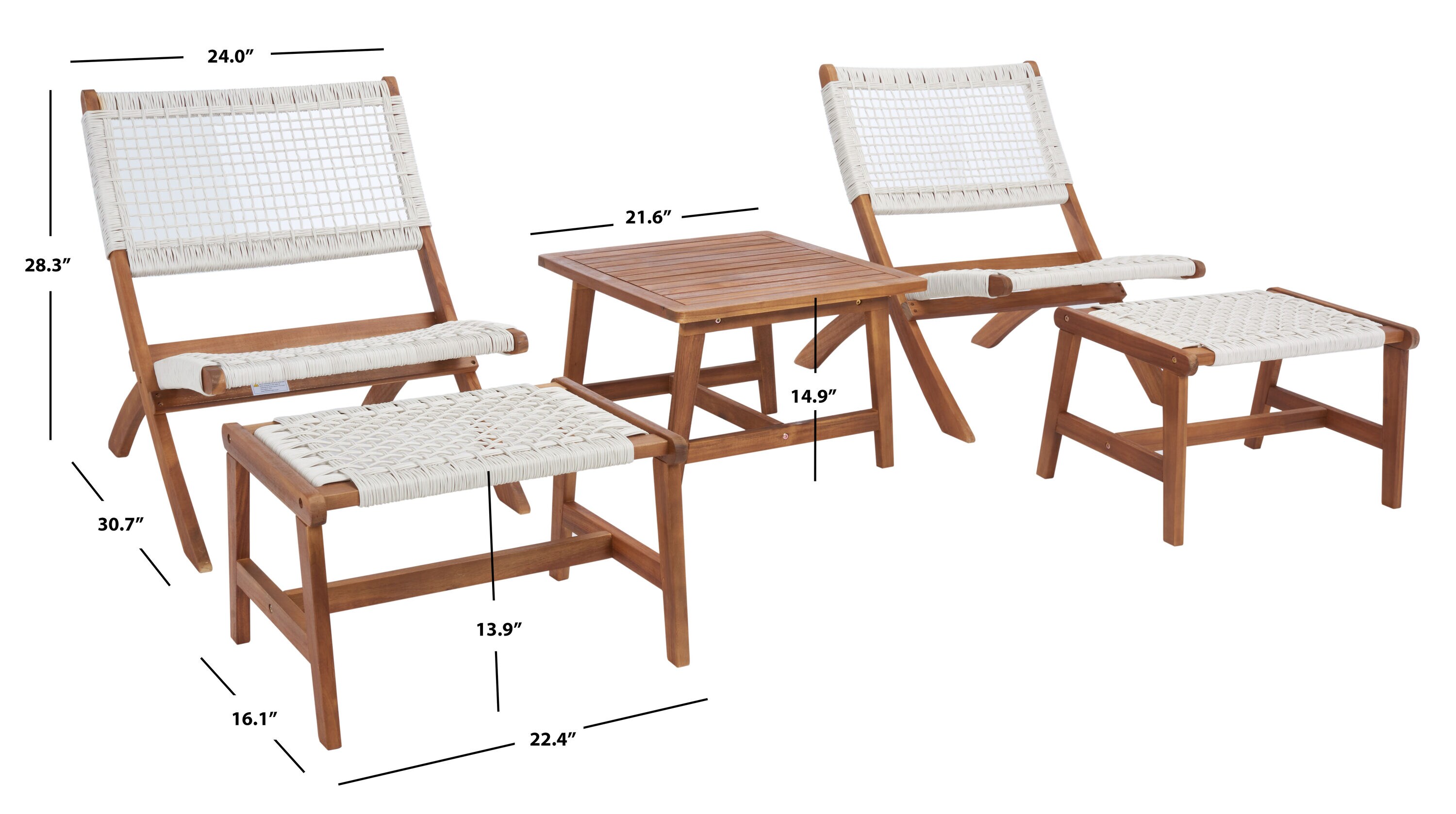 Safavieh PAT7077D Patio-Conversation-Sets - View #13