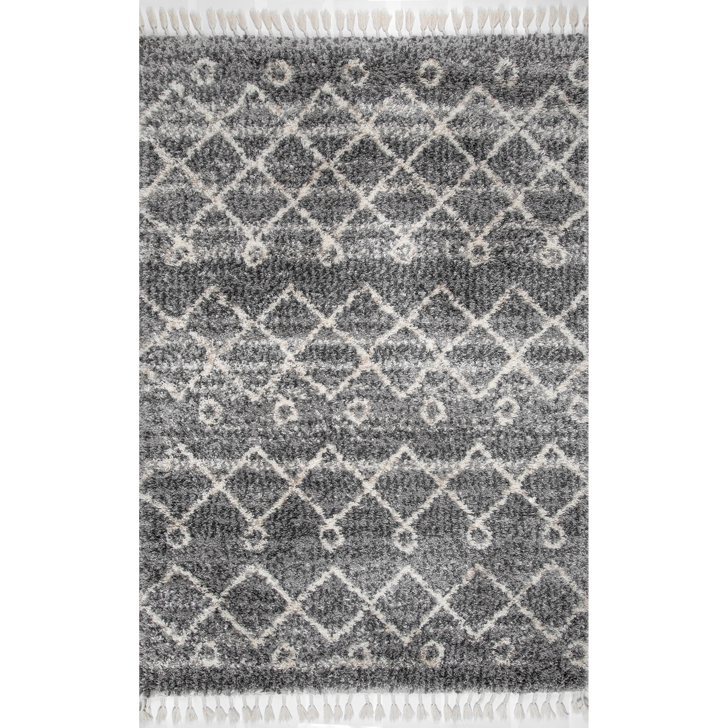 nuLOOM 9 X 12 (ft) Gray Indoor Geometric Area Rug in the Rugs ...