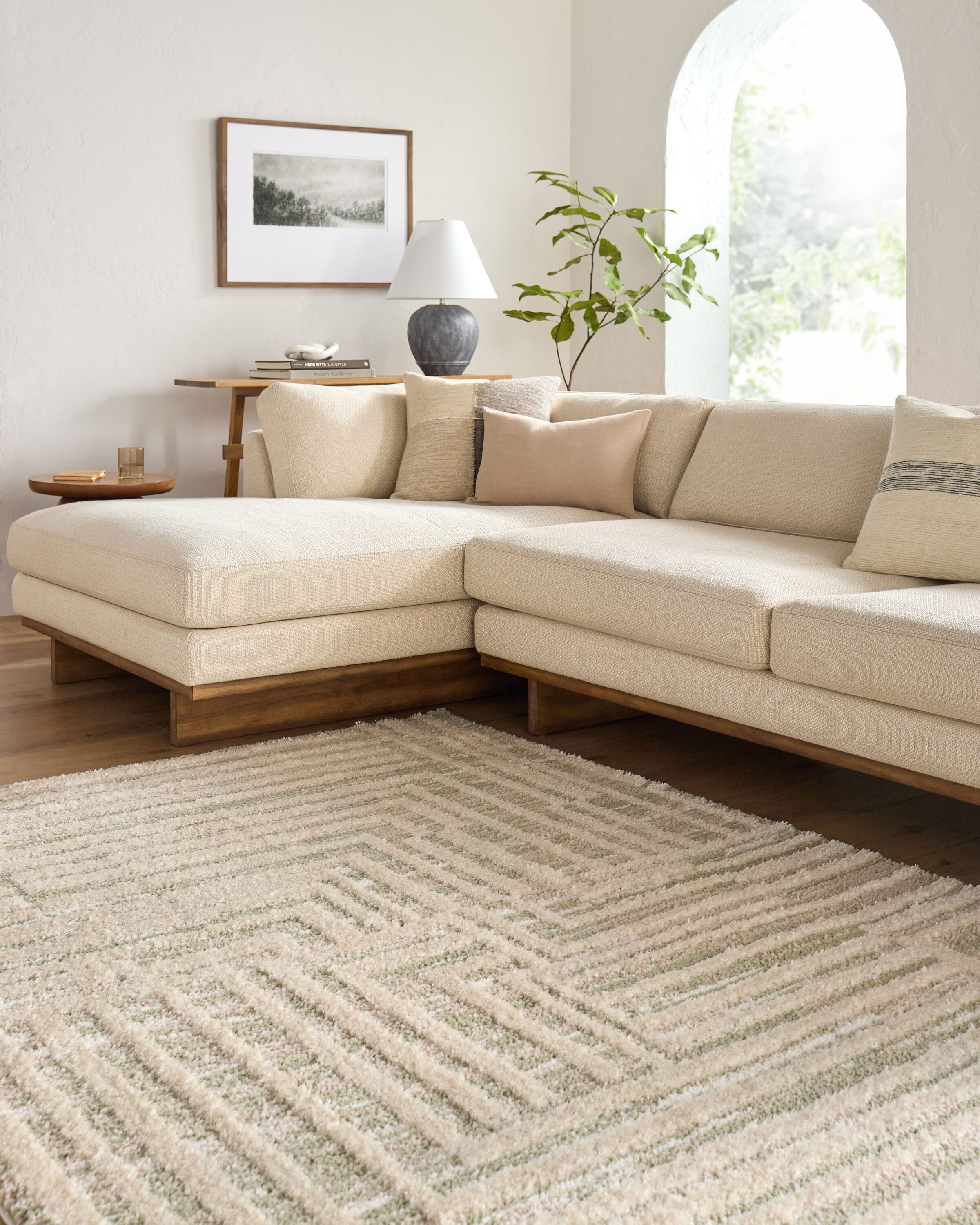 Origin 21 671781 Gray Alabaster Stone 5 x 8 (ft) Loomed Polyester Gray Rectangular Indoor Geometric Area rug