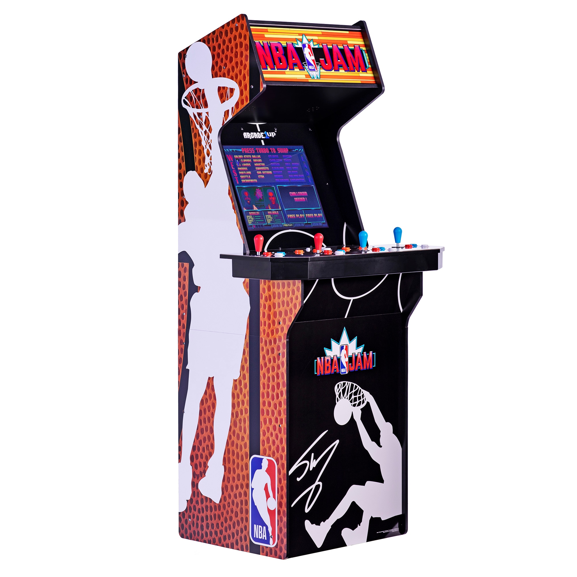 Arcade 1up NBA Arcade Cabinet Multi Metal 67-in Tall 19-in Screen