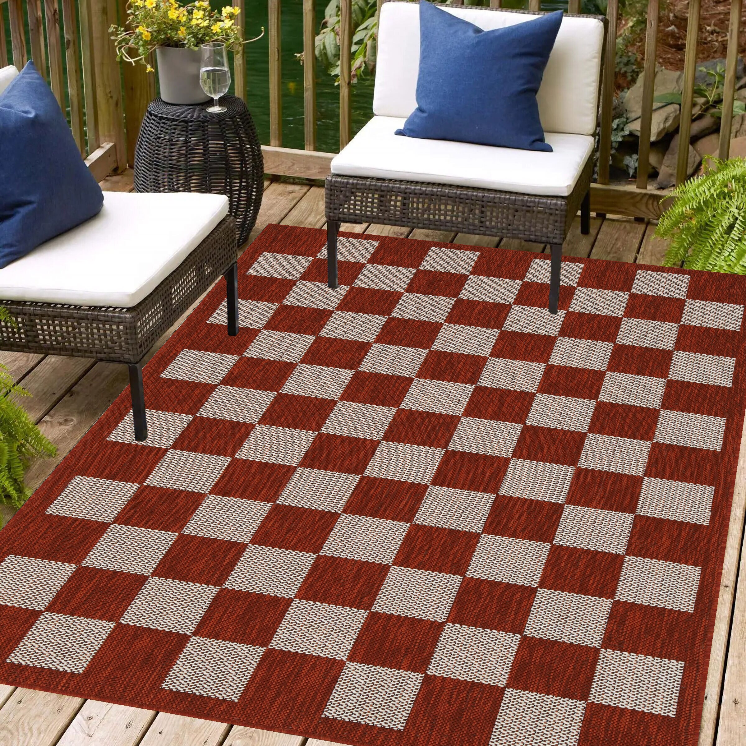 Playa Rug PLY-DAY-RED-5X8 rugs - View #6