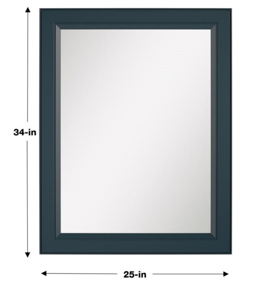 Diamond NOW Goslin 25-in W x 34-in H Maritime Blue Rectangular Framed ...