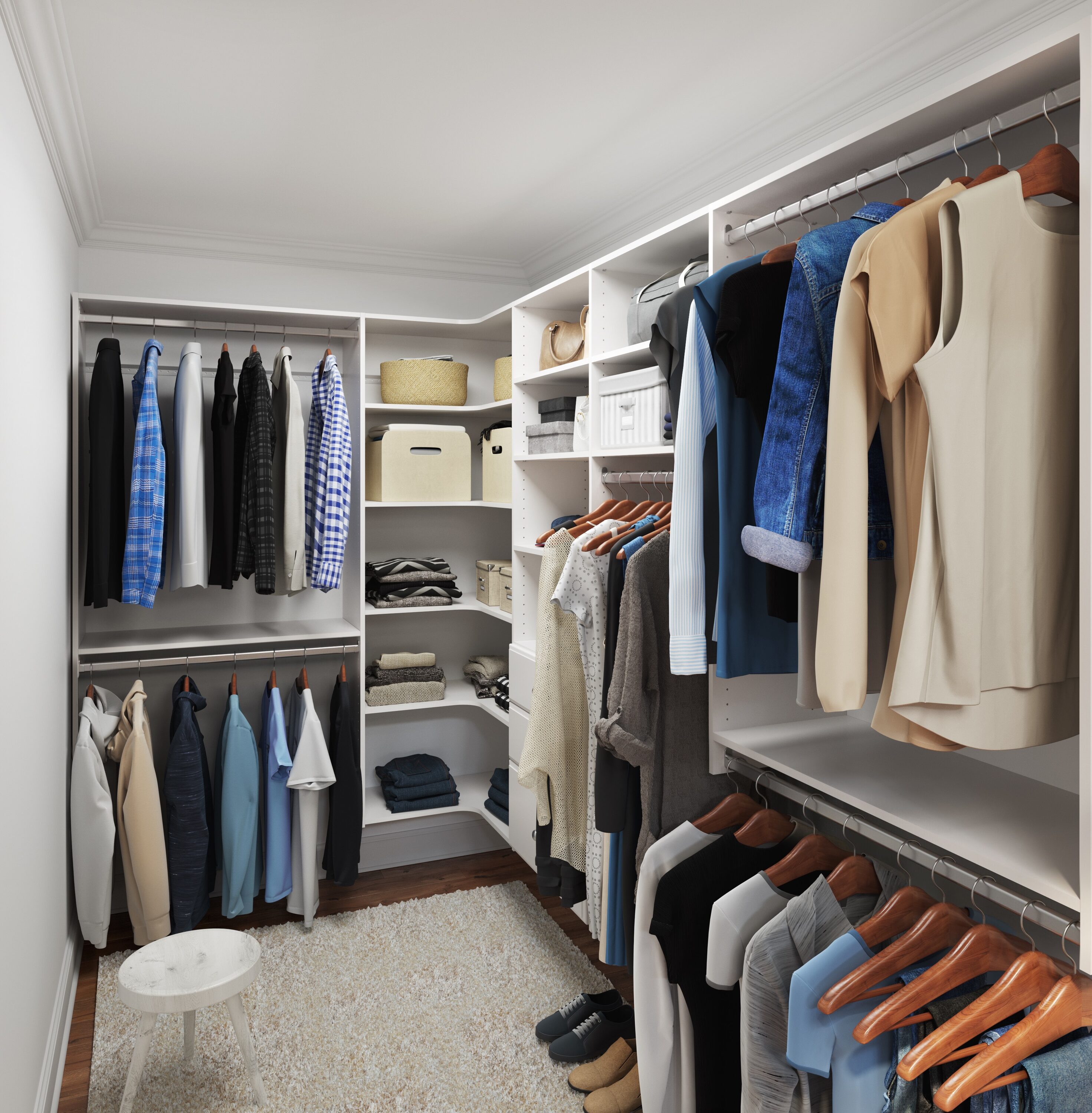 Easy Track RR1036-CH Wood-Closet-Accessories - View #3