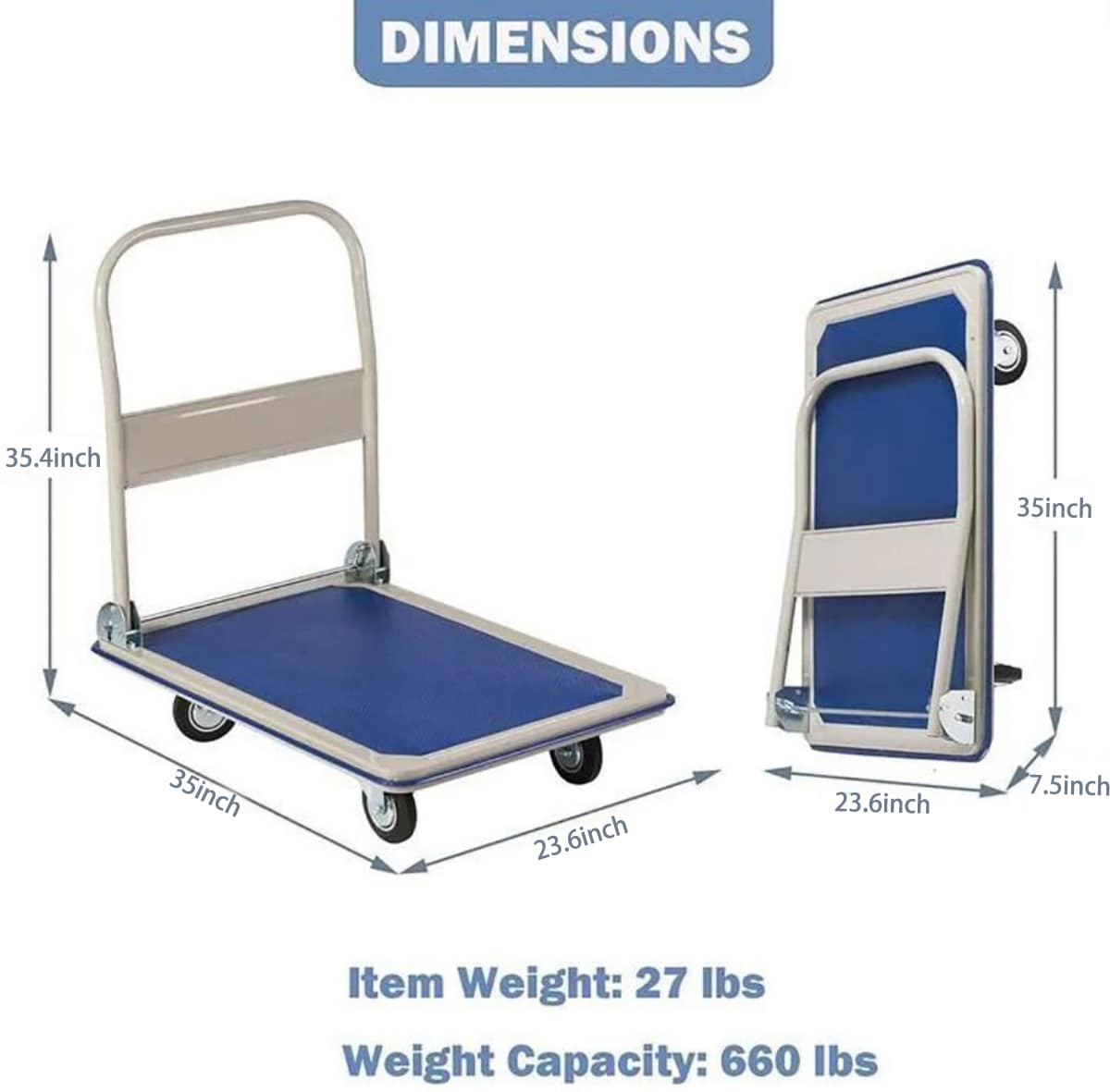 Kahomvis BSS-QPW1-6546 Hand-Truck-Dollies - View #6