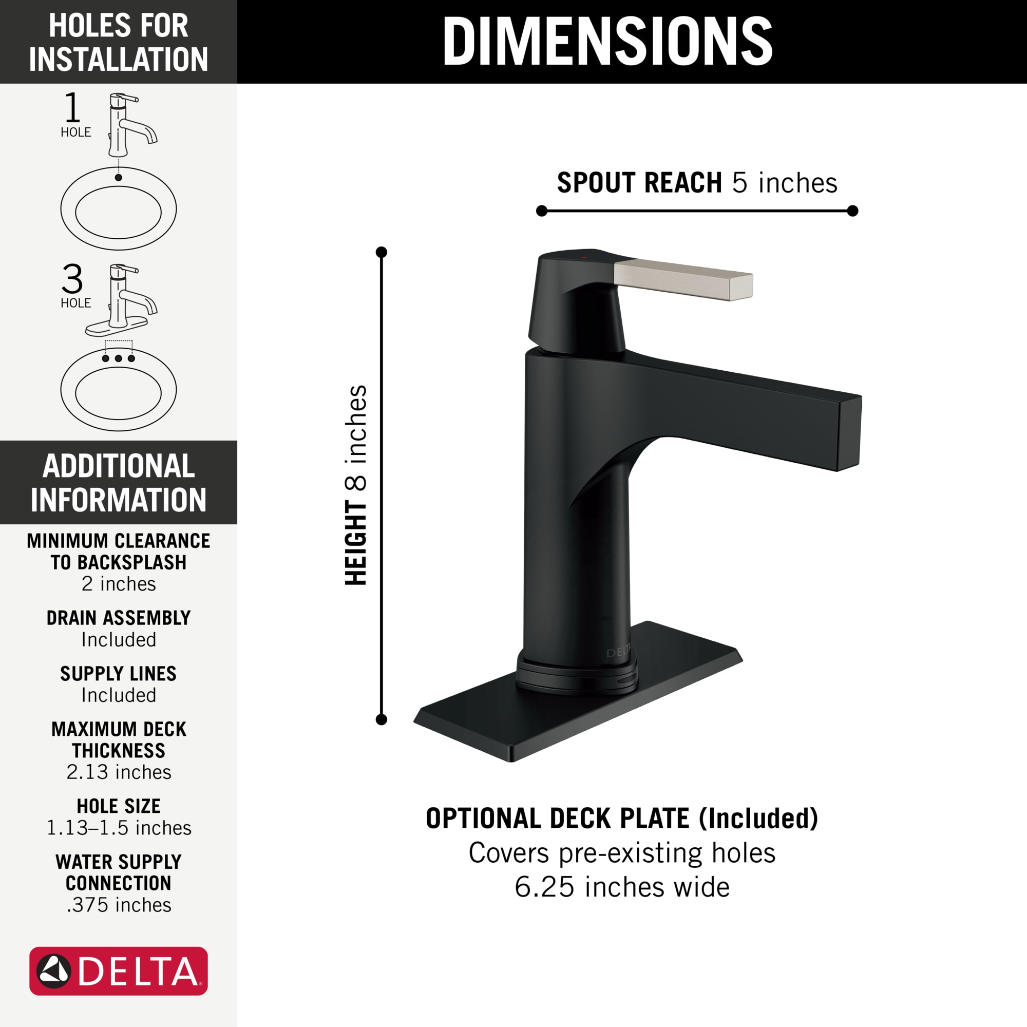 Delta 574T-SM-DST Lavatory-Faucets - View #2