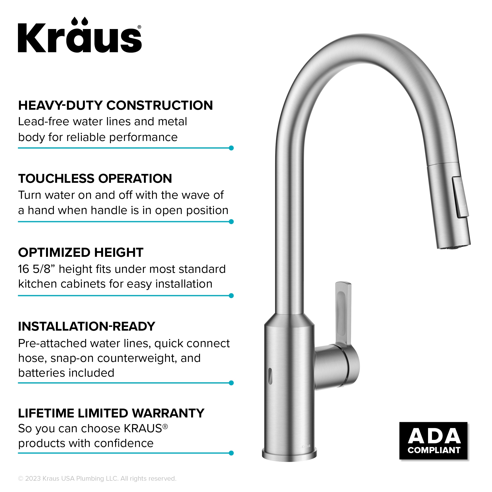 Kraus KSF-2830SFS Kitchen-Faucets - View #16