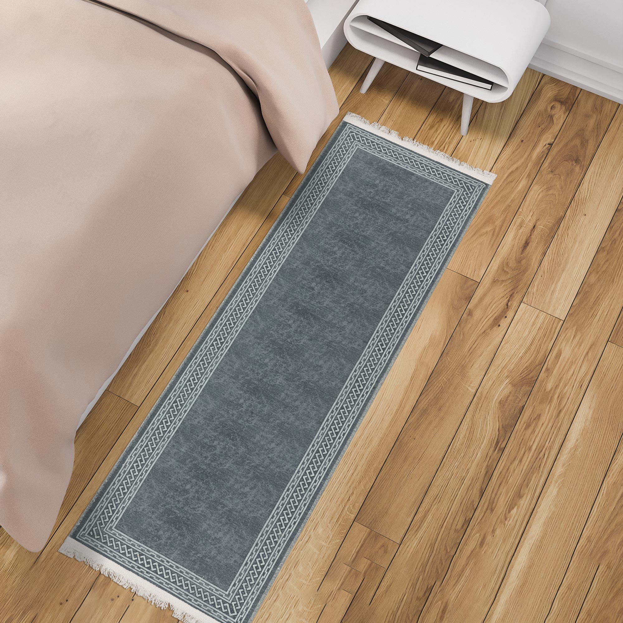 Industrial Style Area Rugs, Cement Ash Background Golden Stripes Floor  Carpet, Modern Home Decor Non-Slip Backing Machine Washable Rug for Home  Living