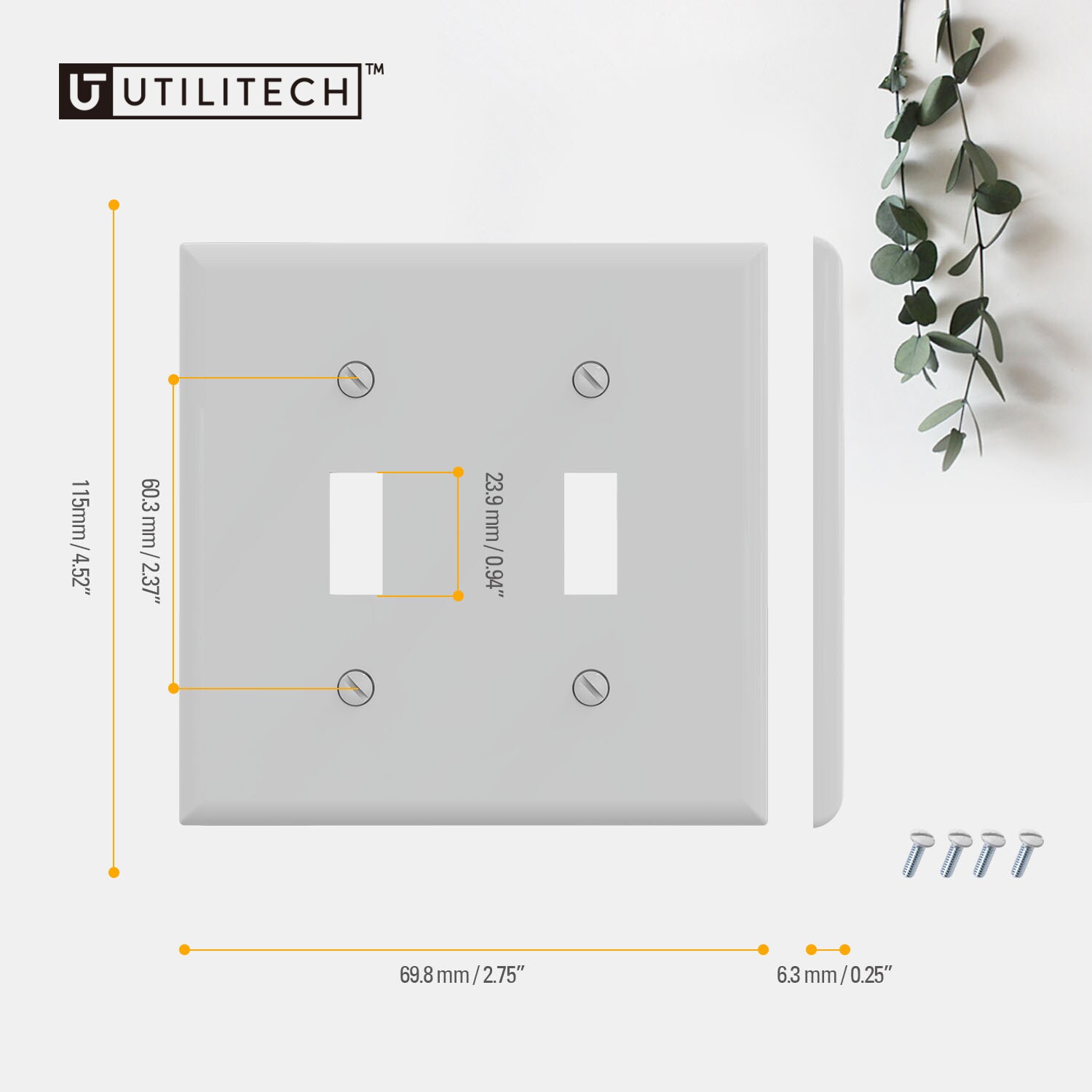 Utilitech 3012-WH10 Electrical-Wall-Plates - View #3