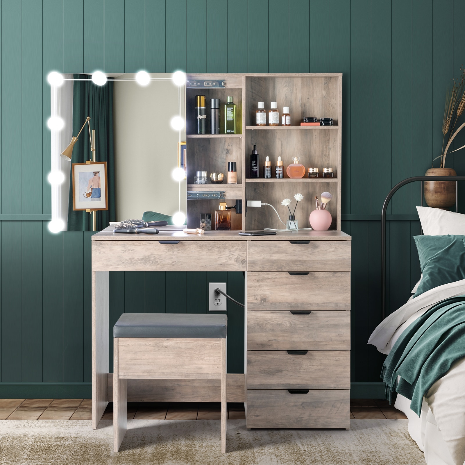 Makeup Vanities Color/Finish Family Gray