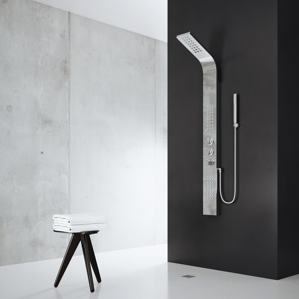 VIGO VG08009CH Sutherland Chrome Shower Panel System with 3-way Diverter
