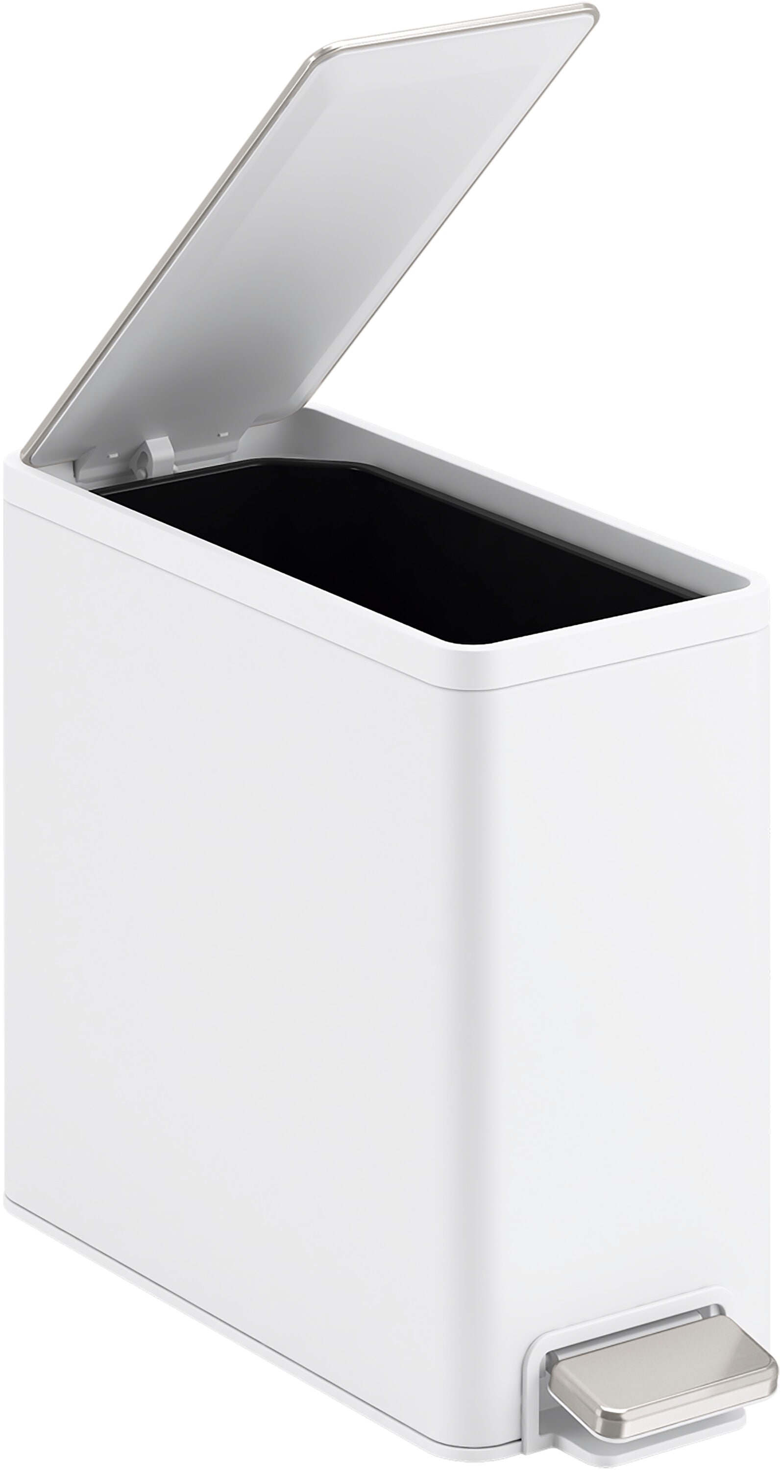 KOHLER 2.5 Gal. Stainless and White Slim Trash Can K-20957-STW - The Home  Depot