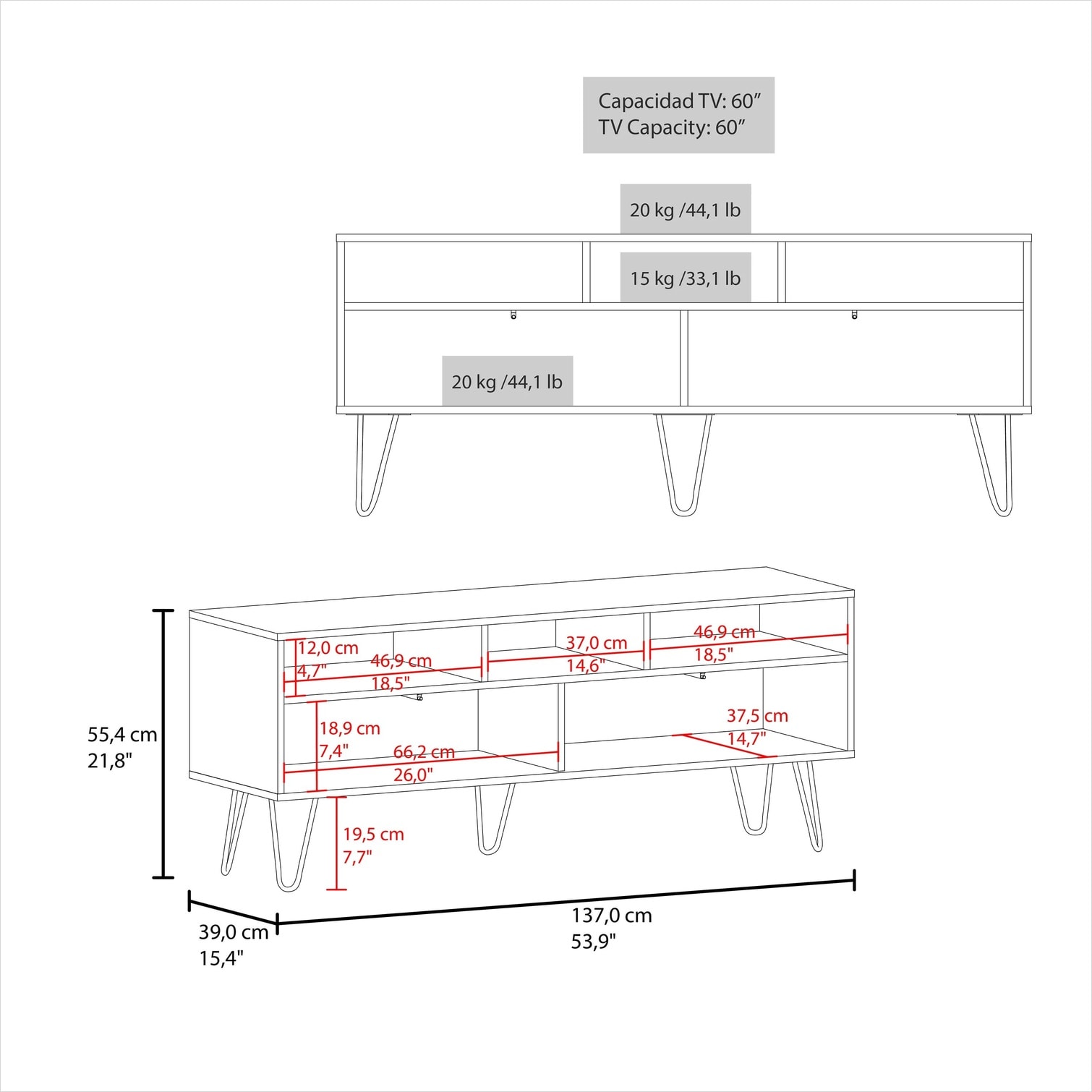 Watnature T93TTWTM8IT2 Tv-Stands - View #5