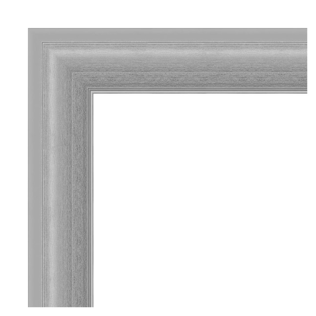 Amanti Art Peak Nickel Frame Collection 22.5-in x 28.5-in Silver Framed ...