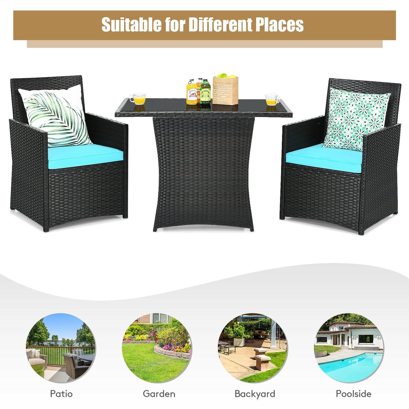 Clihome CWCH-HW68AC178TU Patio-Conversation-Sets - View #10