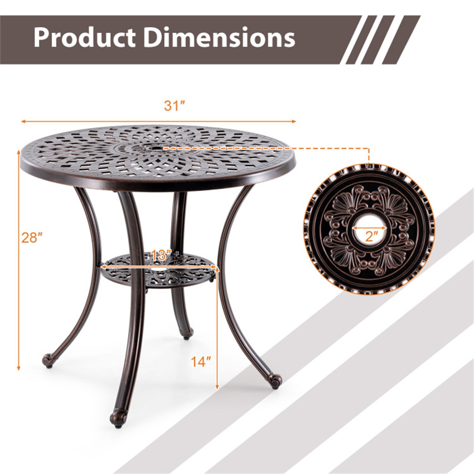 BABOOM BOM-11473WN-CO Patio-Tables - View #6