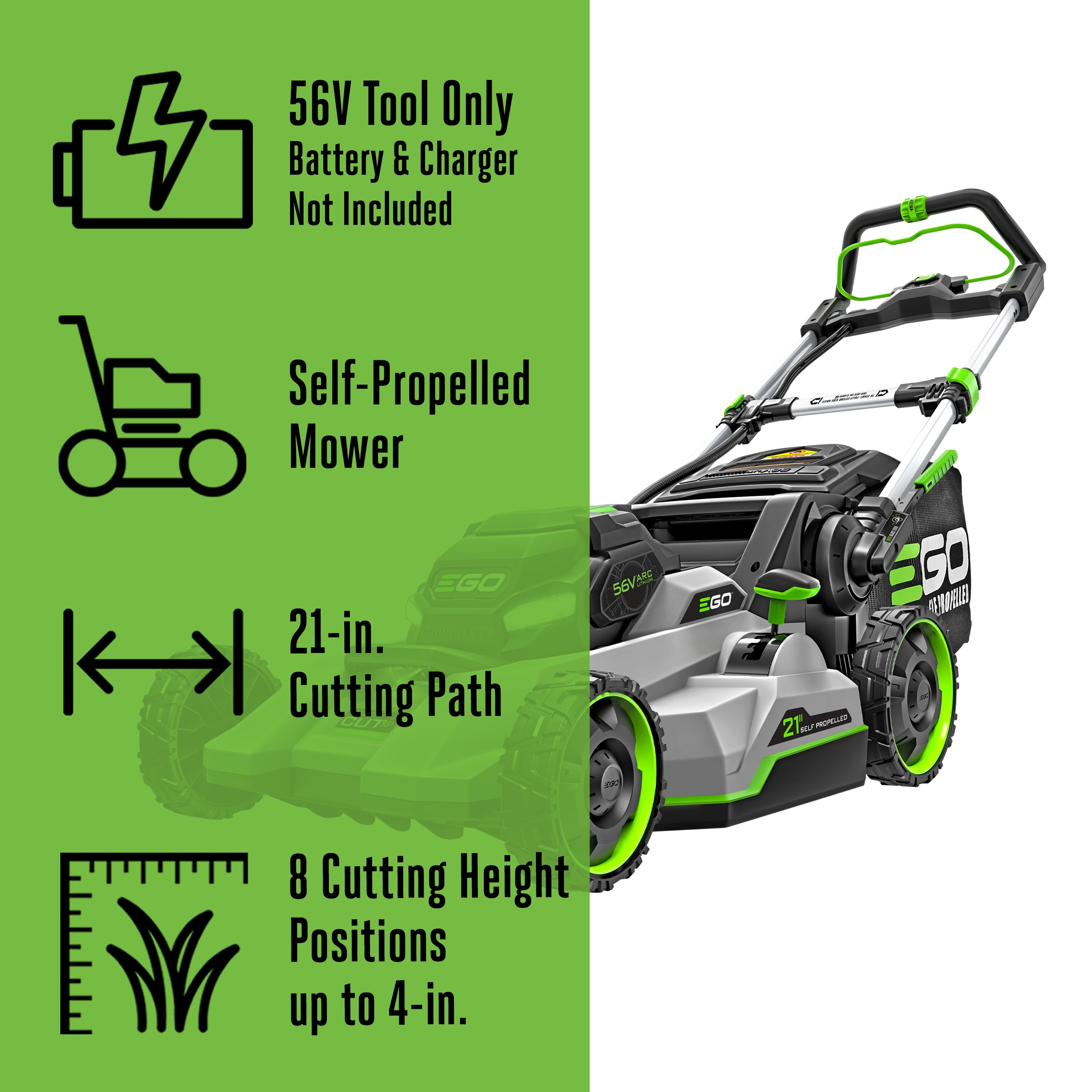 EGO LM2150SP Cordless-Elec-Push-Mowers - View #3