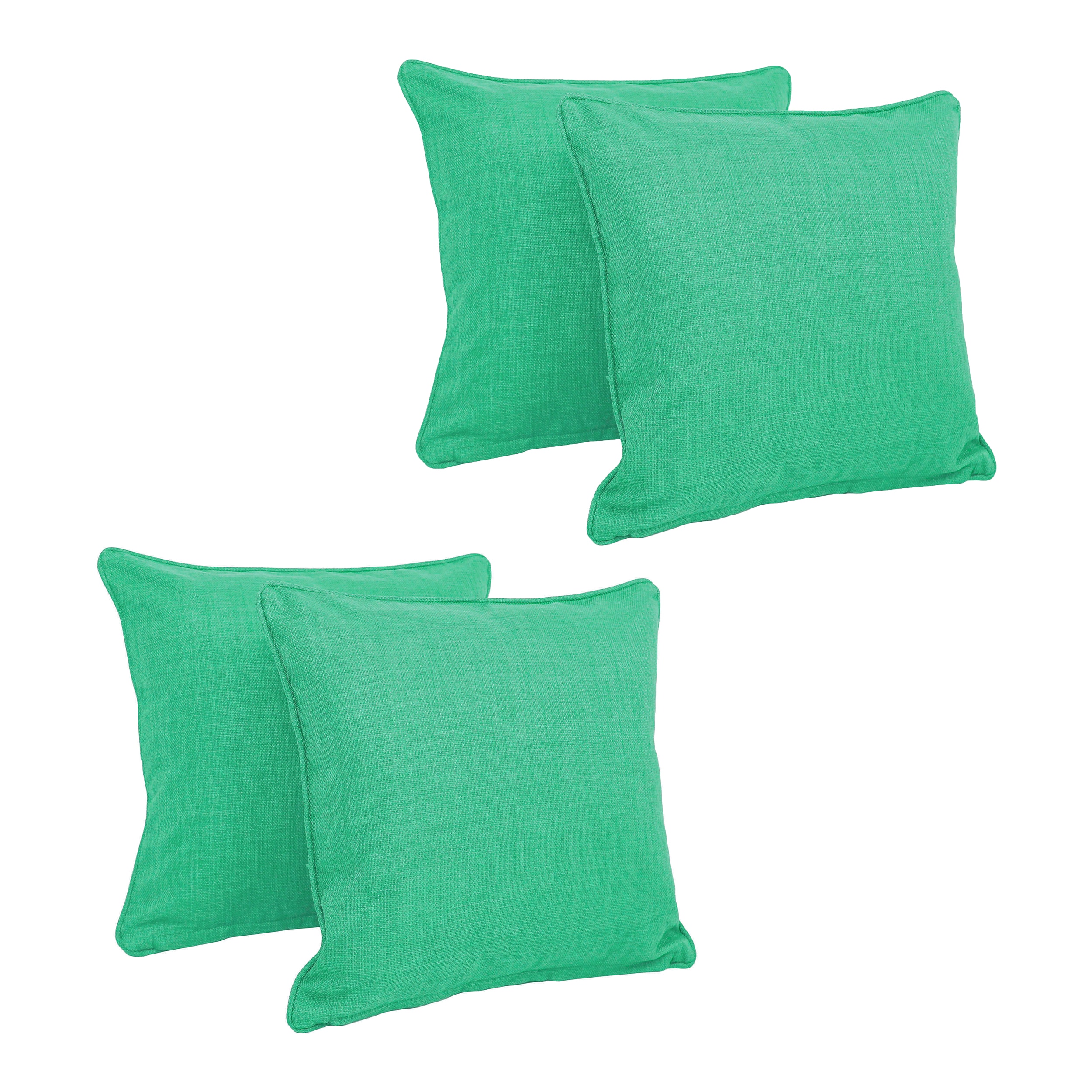 Blazing Needles 9810-CD-S4-REO-S14 4-Pack Solid Emerald Rectangular Throw Pillow