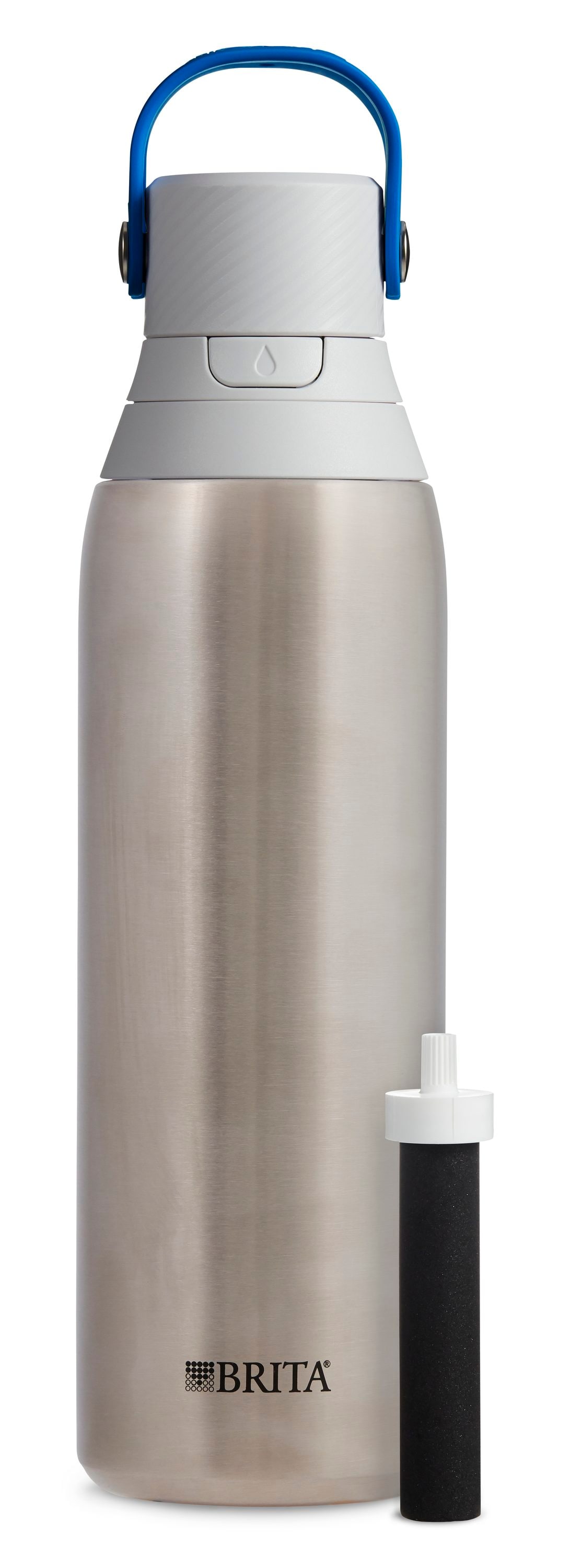 Brita Bottle with Water Filter 32-fl oz Stainless Steel Insulated Water  Bottle