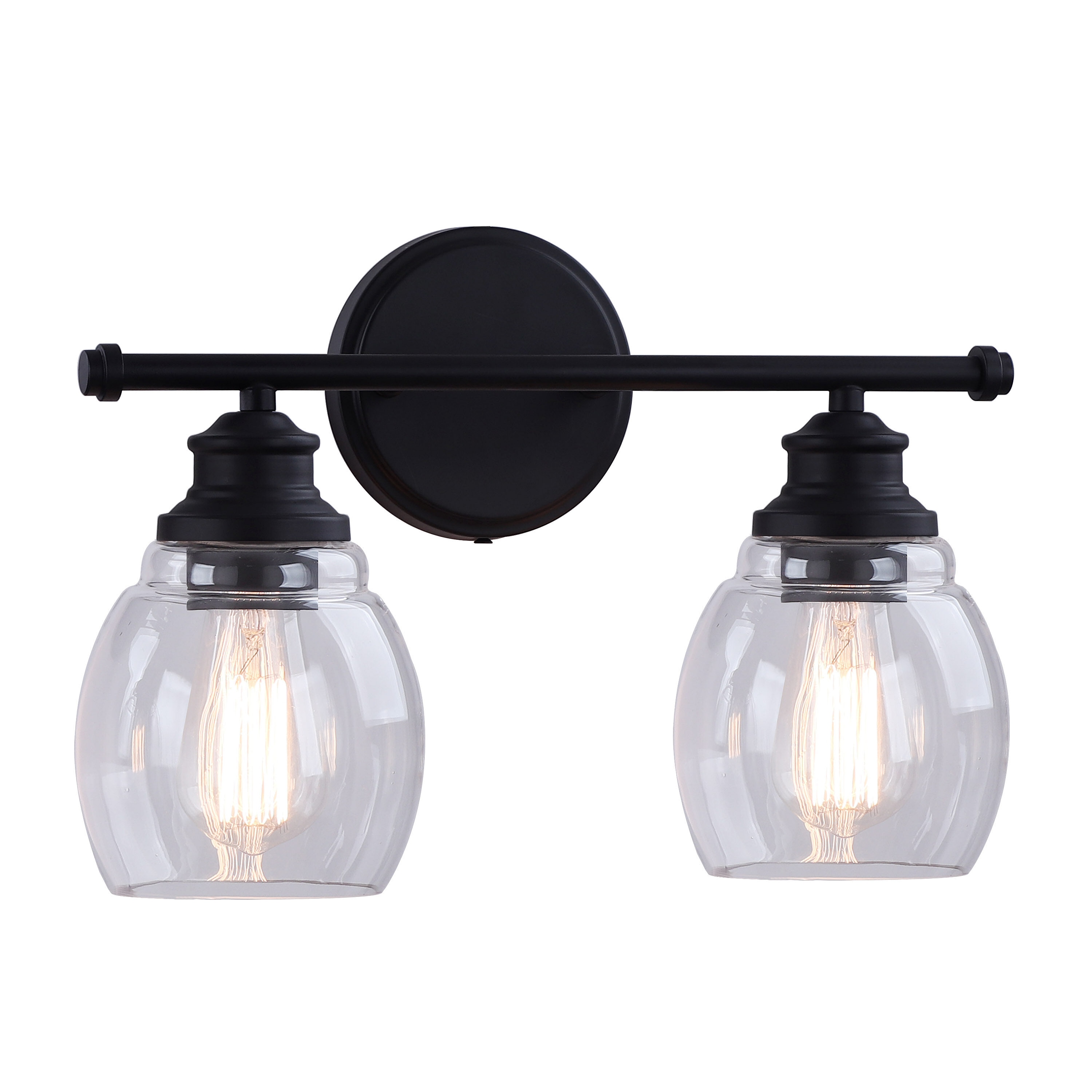 Aspen Creative Corporation 62318 15-in 1 -Light Oil-rubbed Bronze Transitional Vanity light