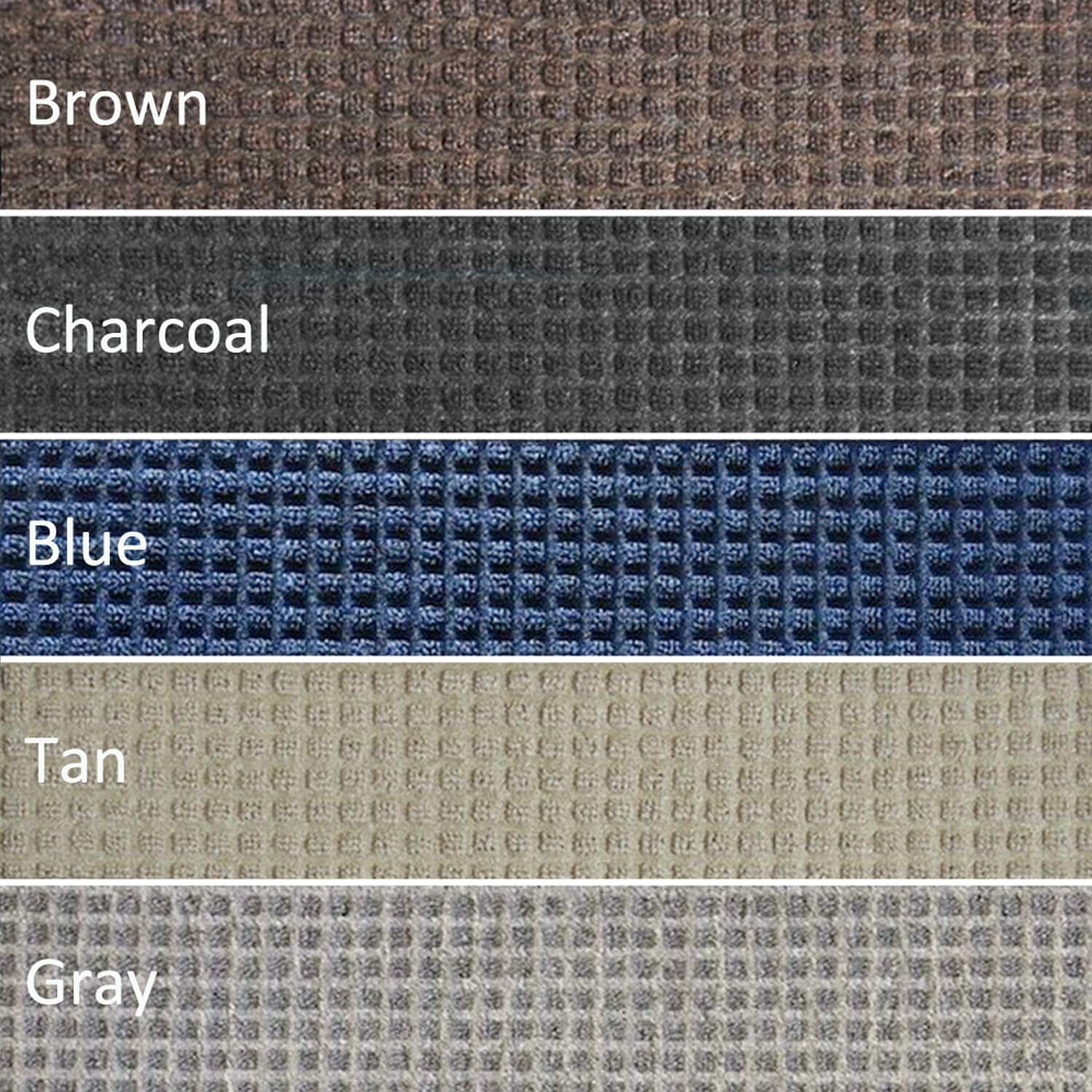 Lavex 4' x 6' Gray Washable Nylon Rubber-Backed Indoor Entrance Mat