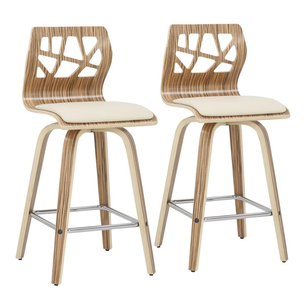 zebra wood bar stools