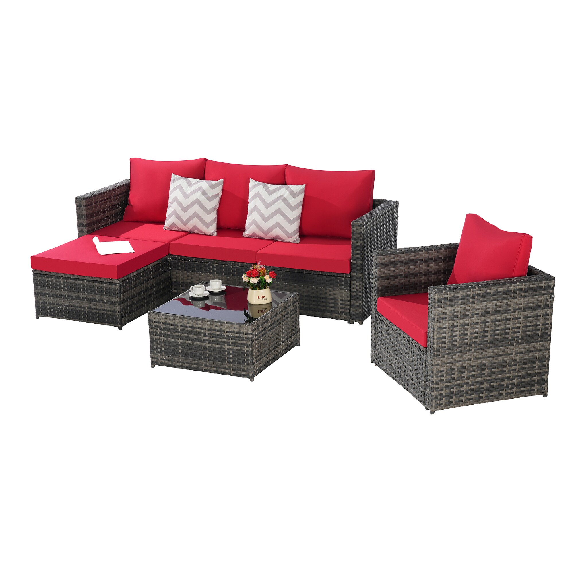 SINOFURN SYB670029RD Patio-Conversation-Sets - View #3