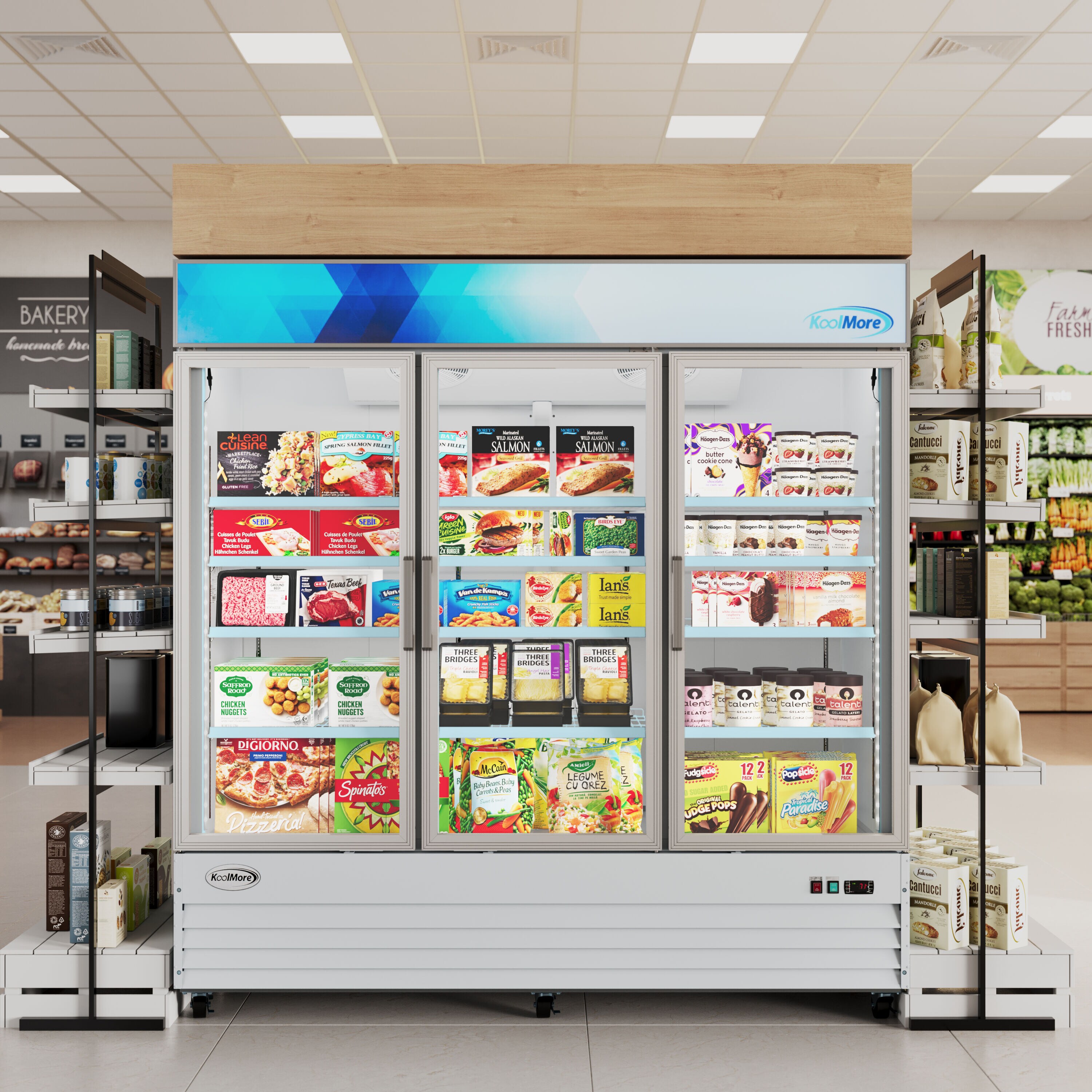KoolMore LOW-KM-MDFX-6GD-52C Commercial-Freezers - View #2