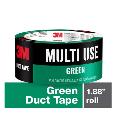 3M Green Rubberized Duct Tape 1.88-in x 20 Yard(S) in the Duct Tape  department at