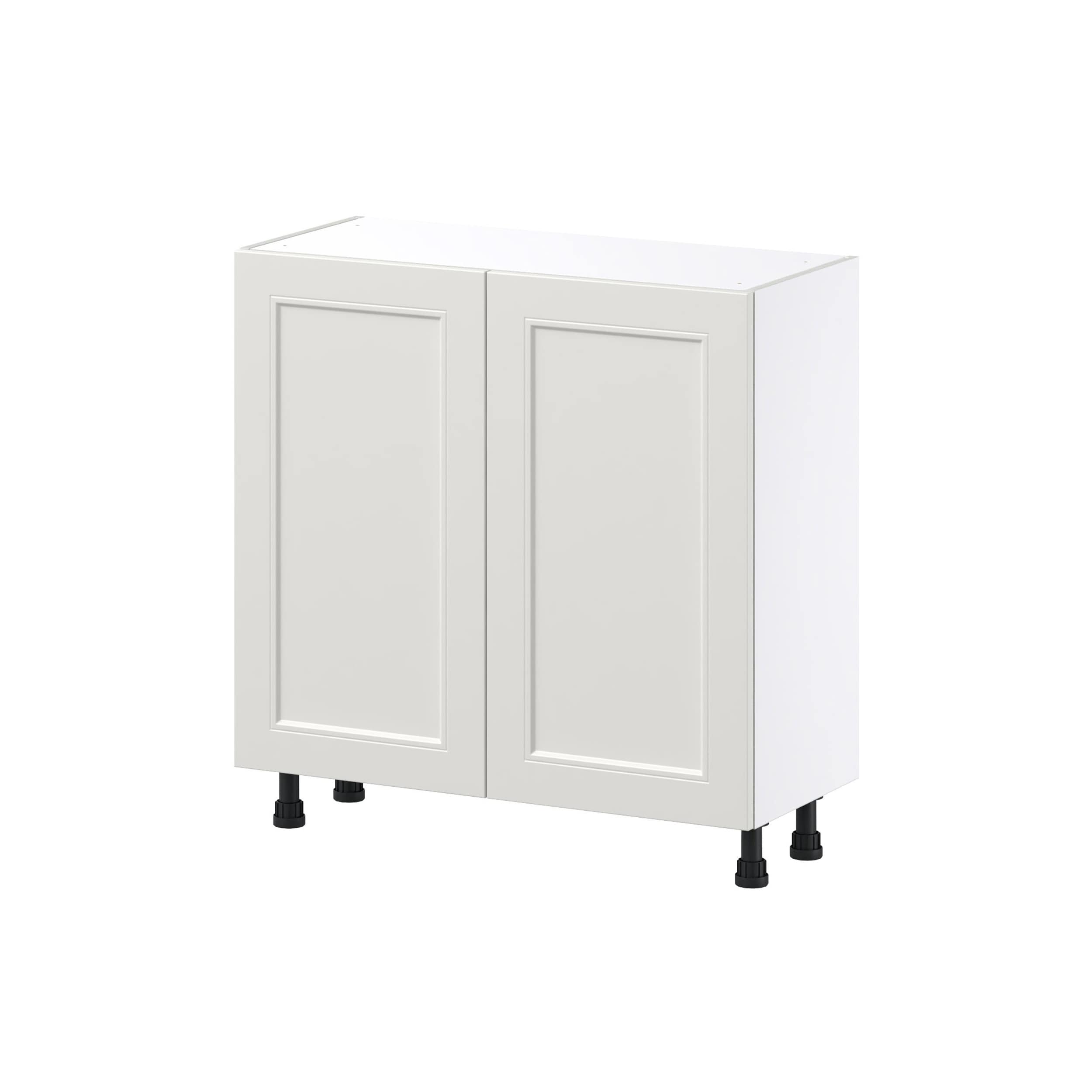 Hugo&Borg DSB3314FH-BE Belcourt 33-in W x 34.5-in H x 14-in D Painted Light Gray Base Fully assembled Cabinet (Recessed Panel Shaker)