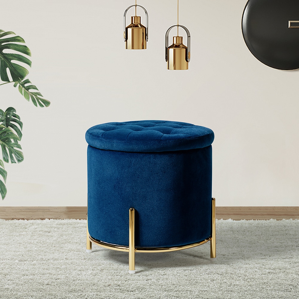 14 Karat Home OTDT0247-NAVY Indoor-Ottomans - View #4