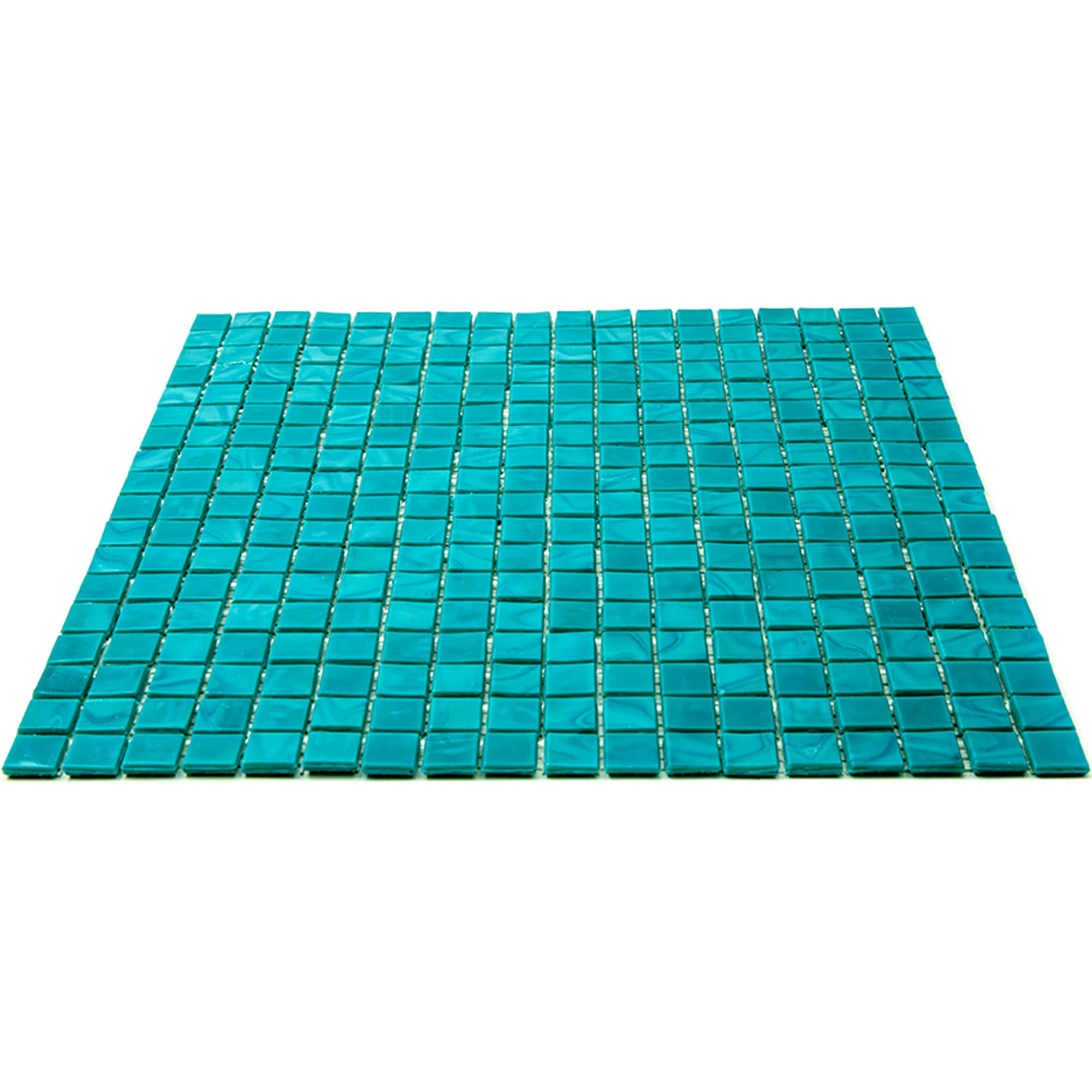 Turquoise Blue Iridescent Glass Mosaic Tile for Walls and Floors