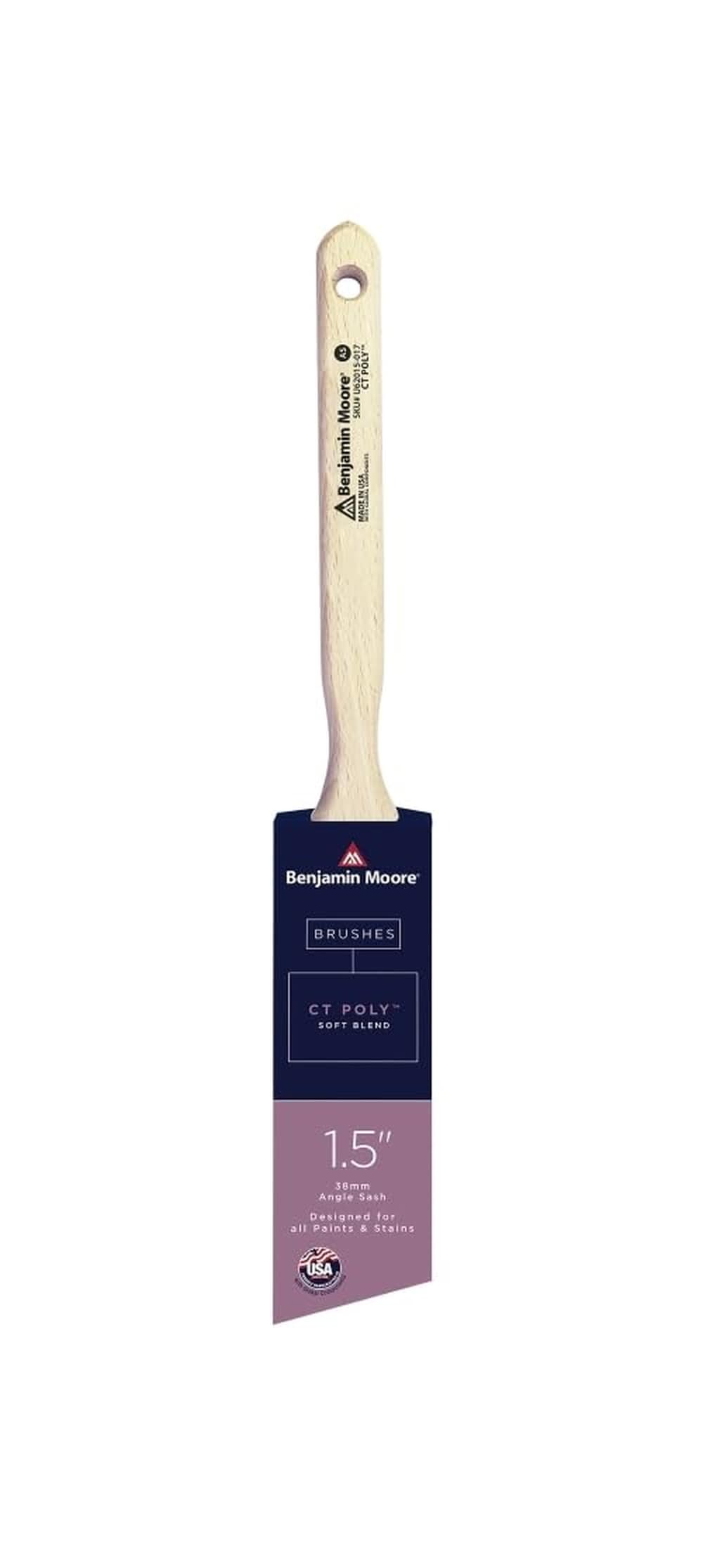 natural floors Benjamin Moore 1-1/2 in. Soft Angle Paint Brush
