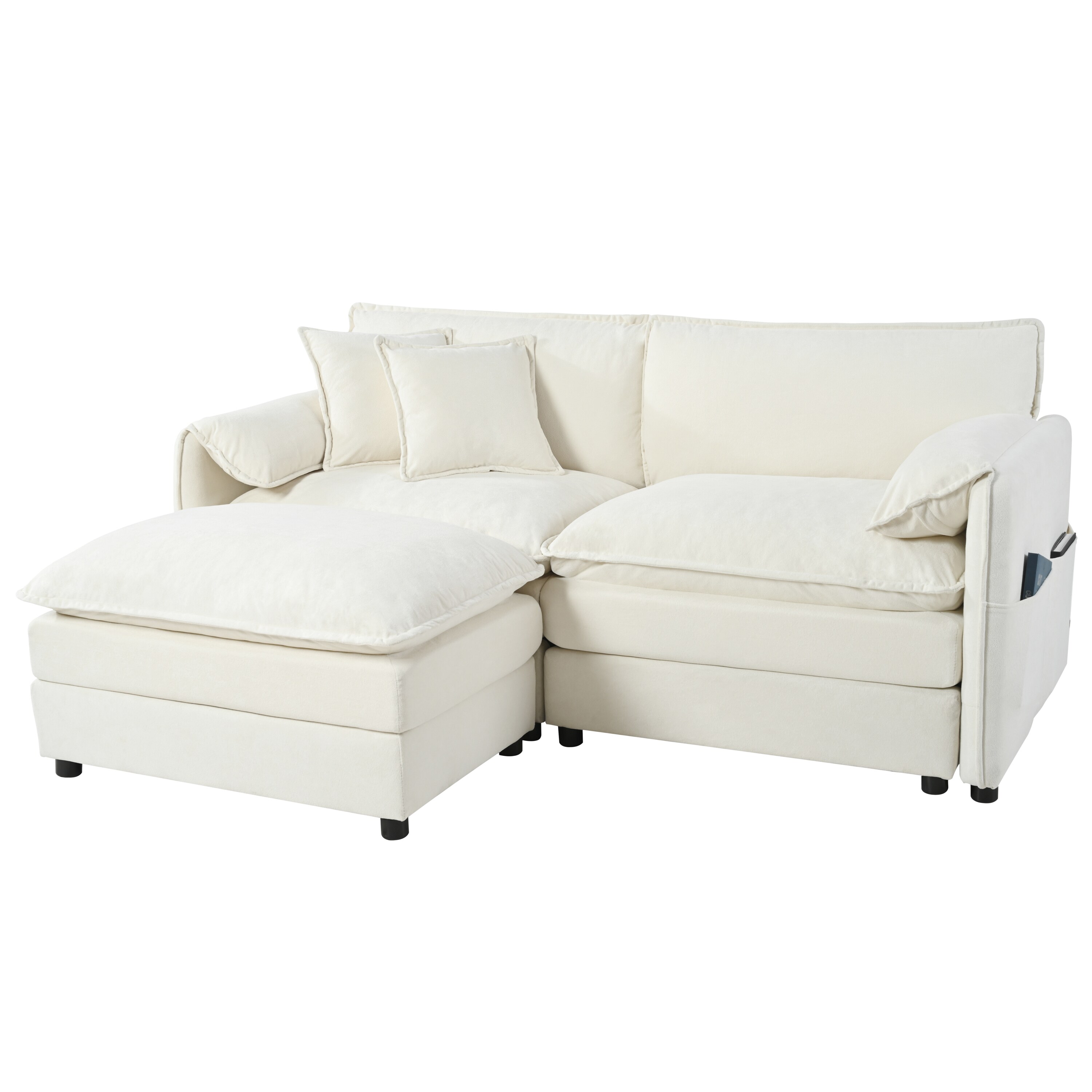 Homy Casa SOEX WH DBEX-S Sofas-Loveseats - View #7